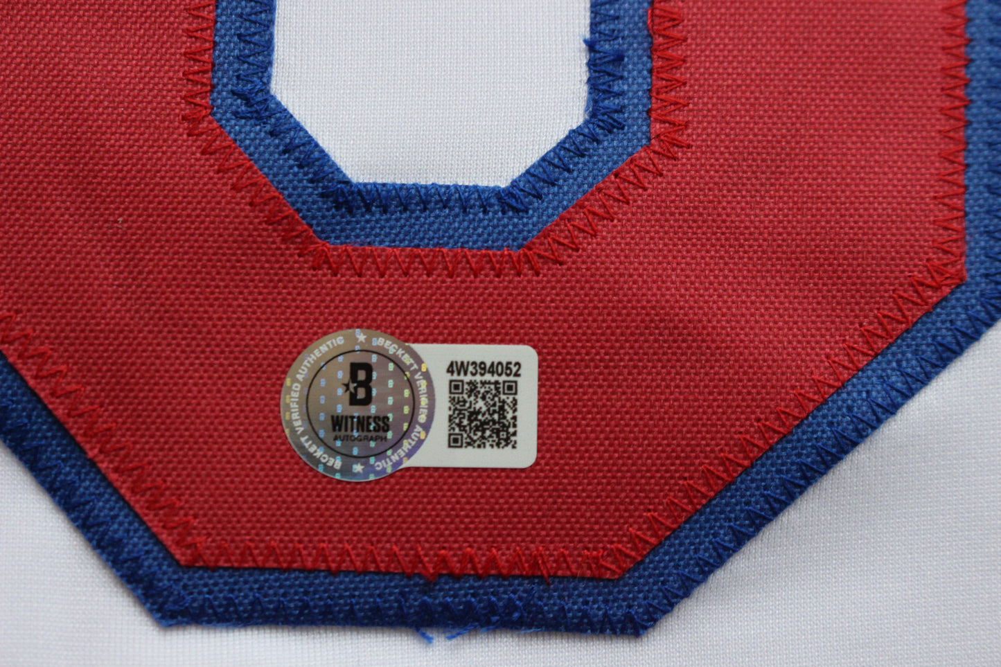 DEAN PALMER TEXAS RANGERS SIGNED HOME JERSEY Tigers Royals BAS COA