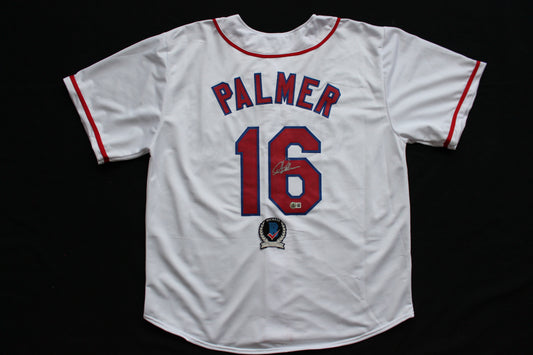 DEAN PALMER TEXAS RANGERS SIGNED HOME JERSEY Tigers Royals BAS COA