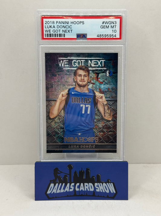 2018 Panini Hoops #WGN3 Luka Doncic We Got Next Rookie RC PSA 10