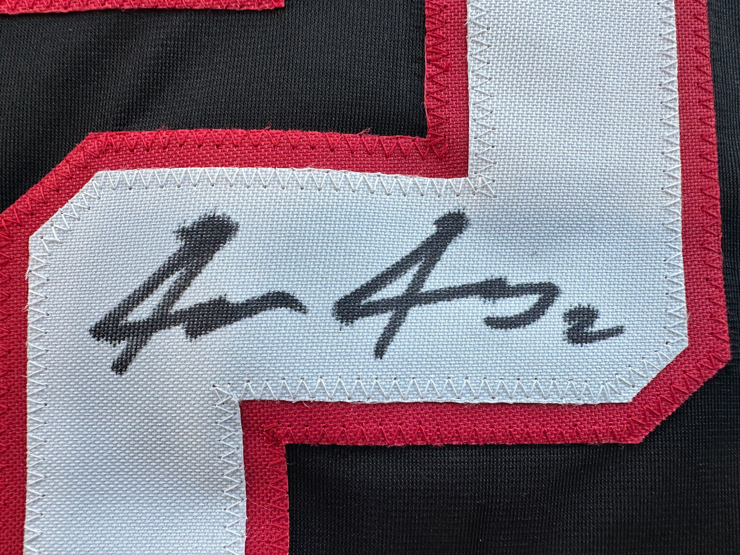 JACE JUNG SIGNED BLACK TEXAS TECH JERSEY BAS