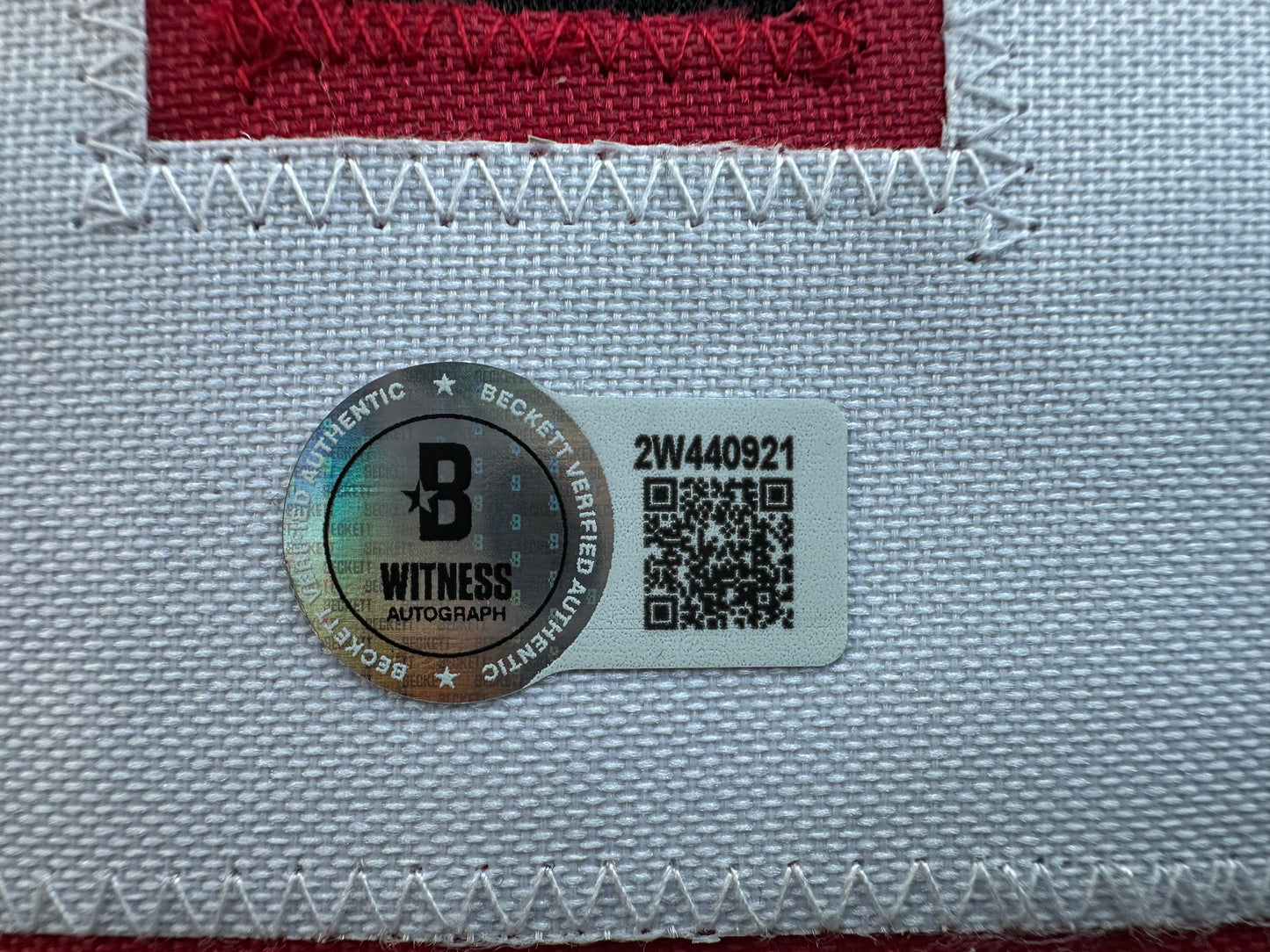 JACE JUNG SIGNED BLACK TEXAS TECH JERSEY BAS