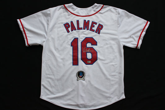 DEAN PALMER TEXAS RANGERS SIGNED HOME JERSEY Tigers Royals BAS COA