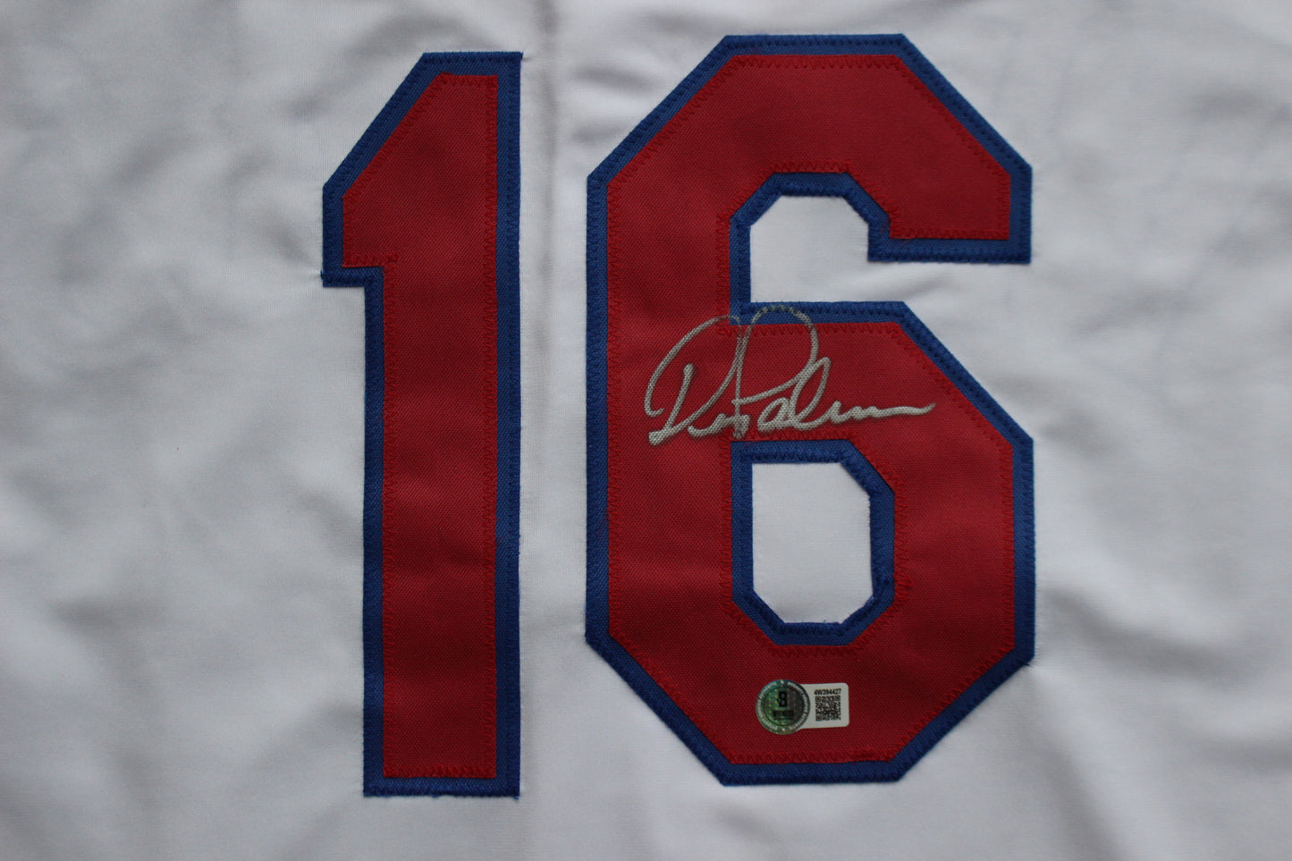DEAN PALMER TEXAS RANGERS SIGNED HOME JERSEY Tigers Royals BAS COA