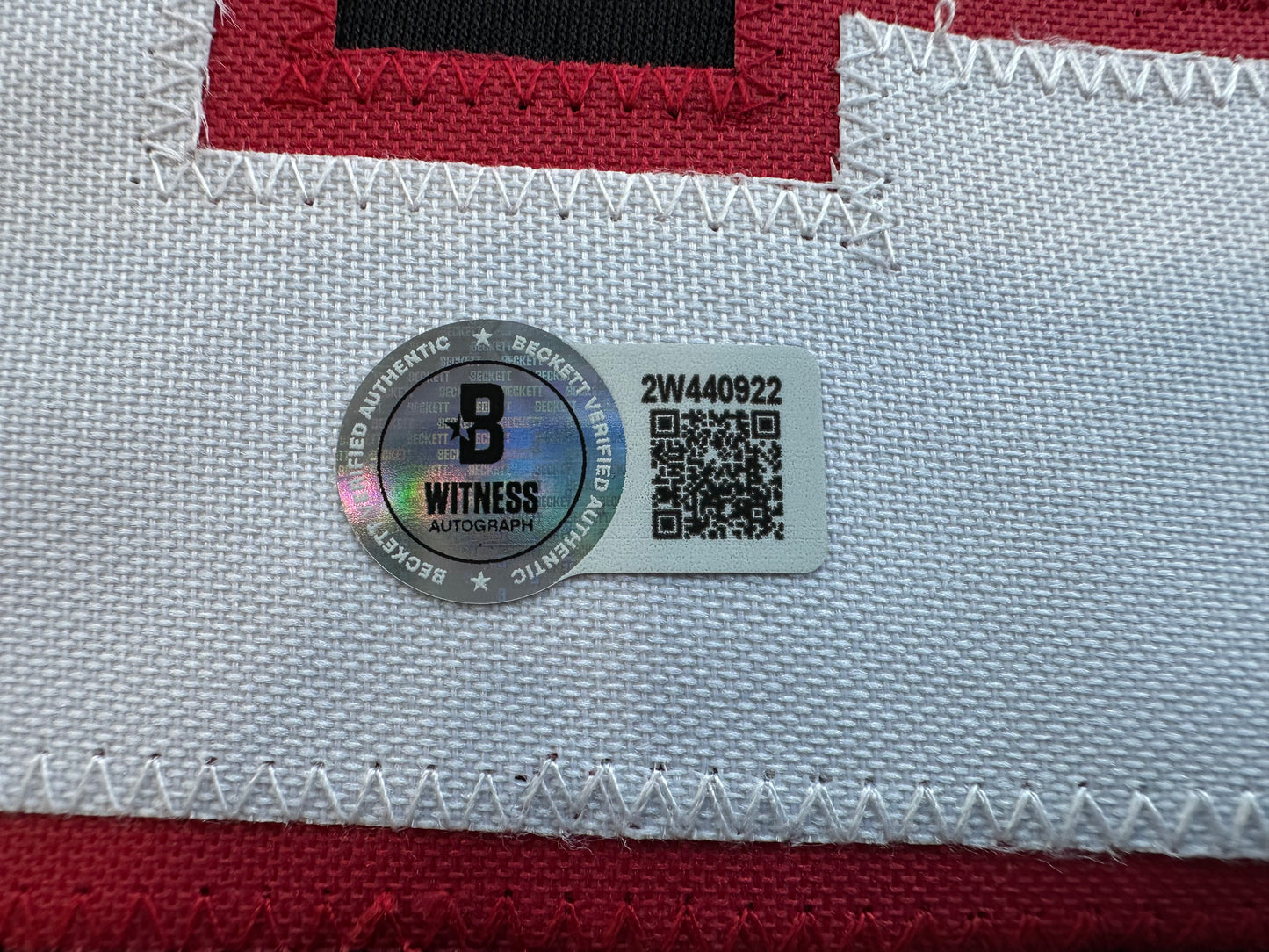 JACE JUNG SIGNED BLACK TEXAS TECH JERSEY BAS