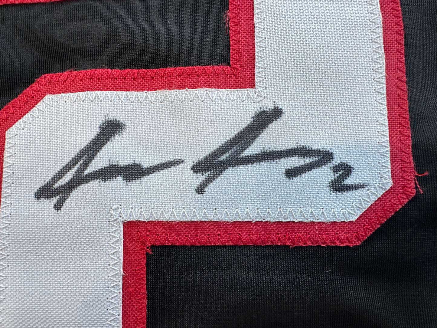 JACE JUNG SIGNED BLACK TEXAS TECH JERSEY BAS