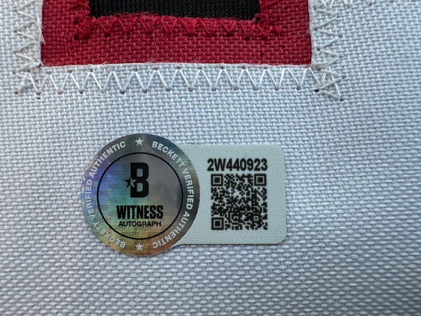 JACE JUNG SIGNED BLACK TEXAS TECH JERSEY BAS