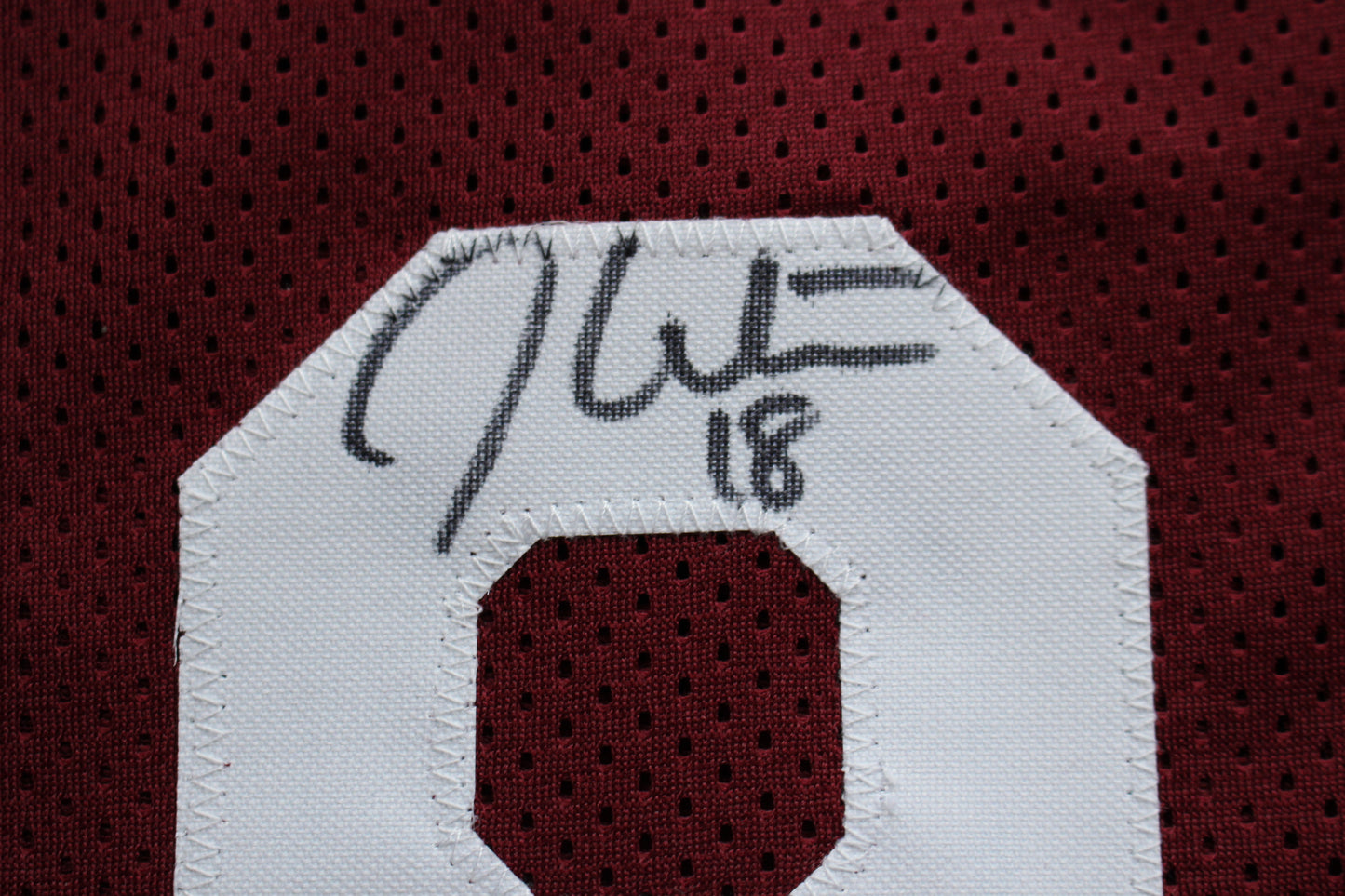 STEVE OWENS BILLY SIMS JASON WHITE SIGNED OKLAHOMA SOONERS JERSEY BAS