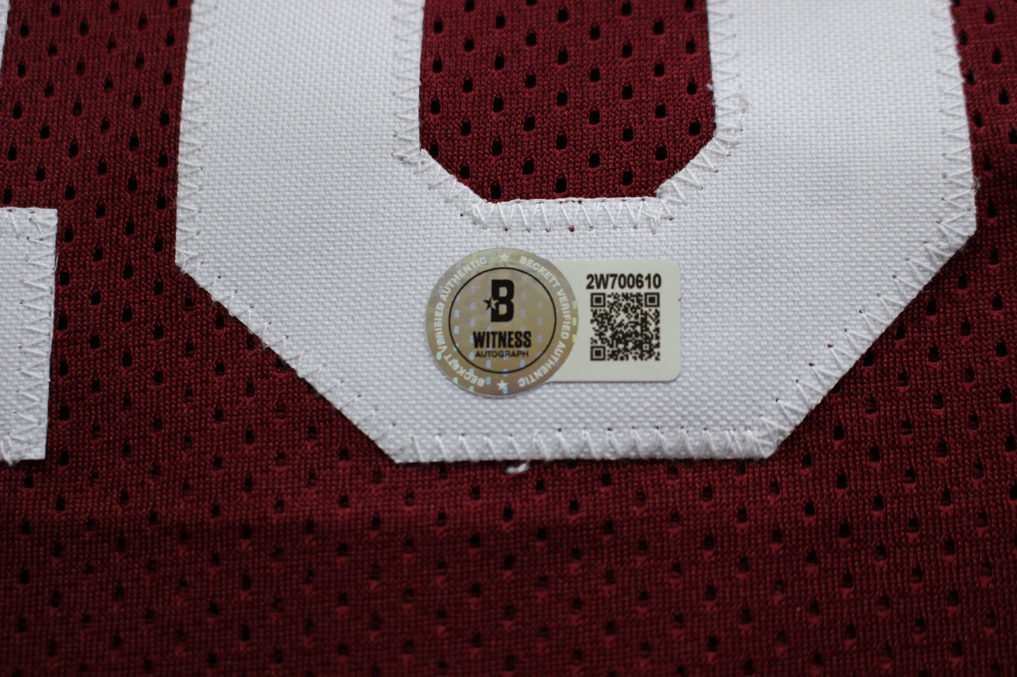 STEVE OWENS BILLY SIMS JASON WHITE SIGNED OKLAHOMA SOONERS JERSEY BAS