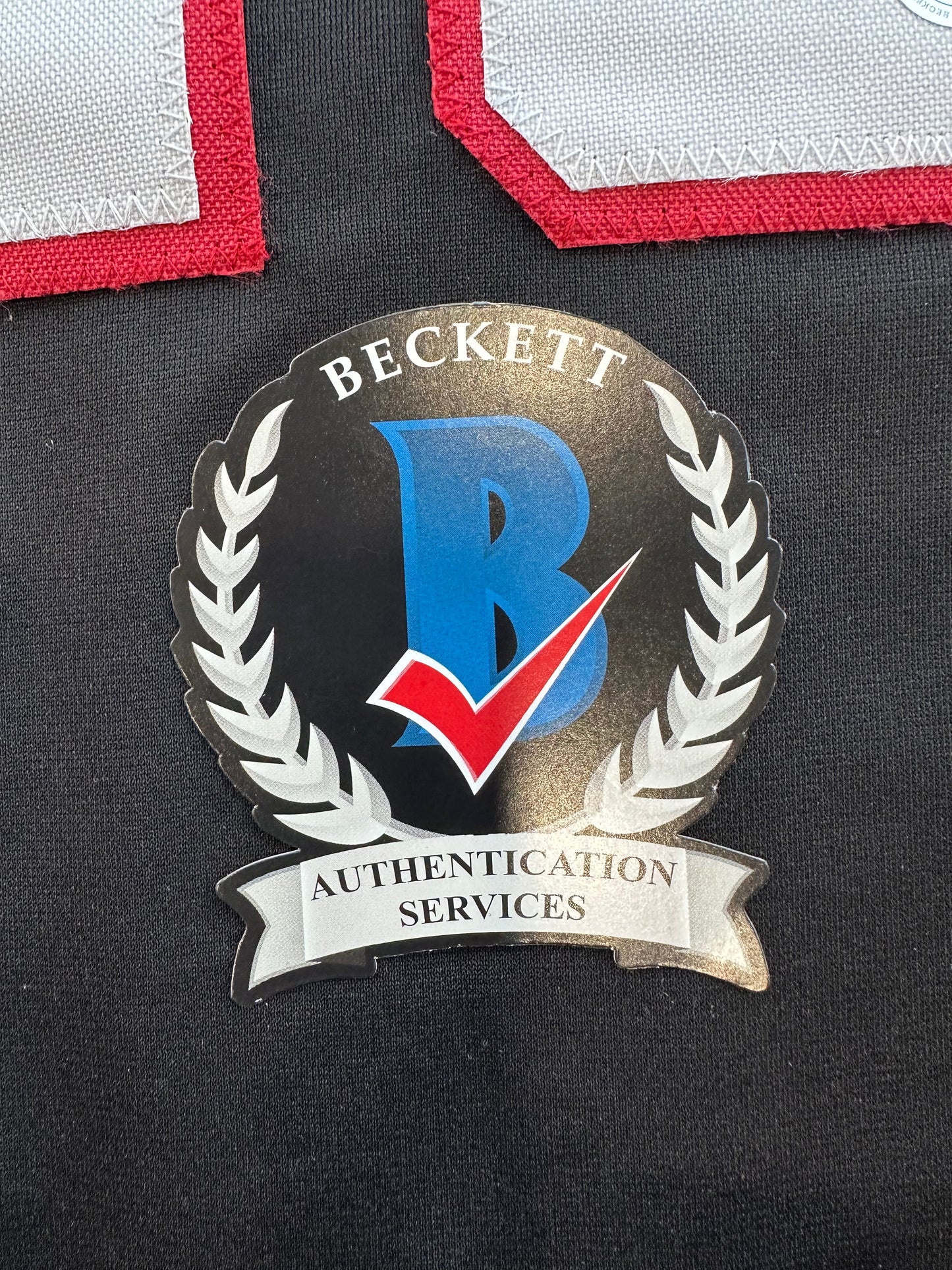 JOSH JUNG SIGNED BLACK TEXAS TECH JERSEY Rangers BAS