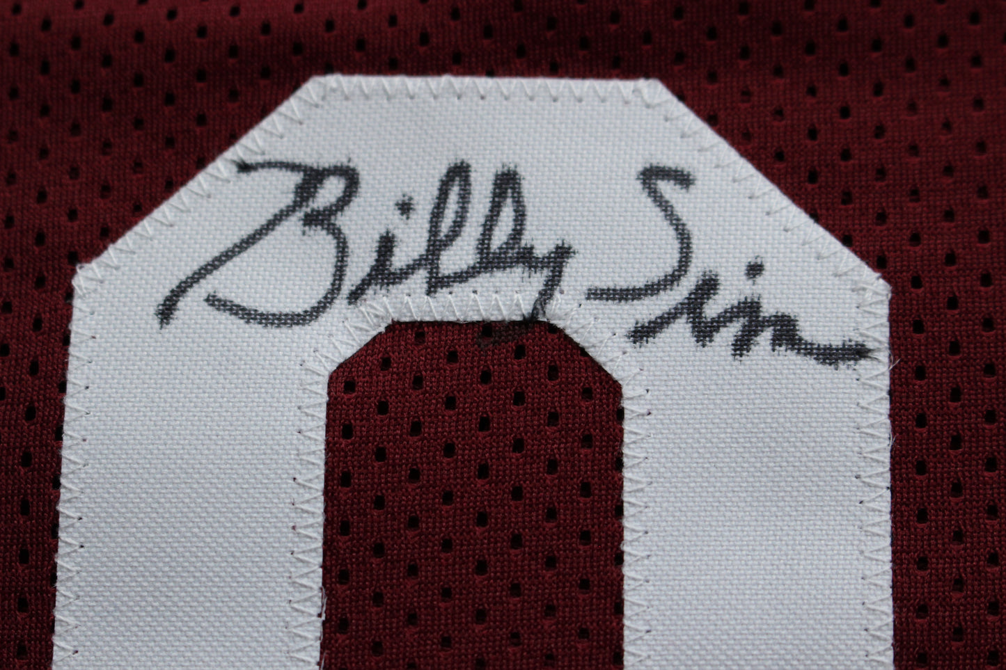 STEVE OWENS BILLY SIMS JASON WHITE SIGNED OKLAHOMA SOONERS JERSEY BAS