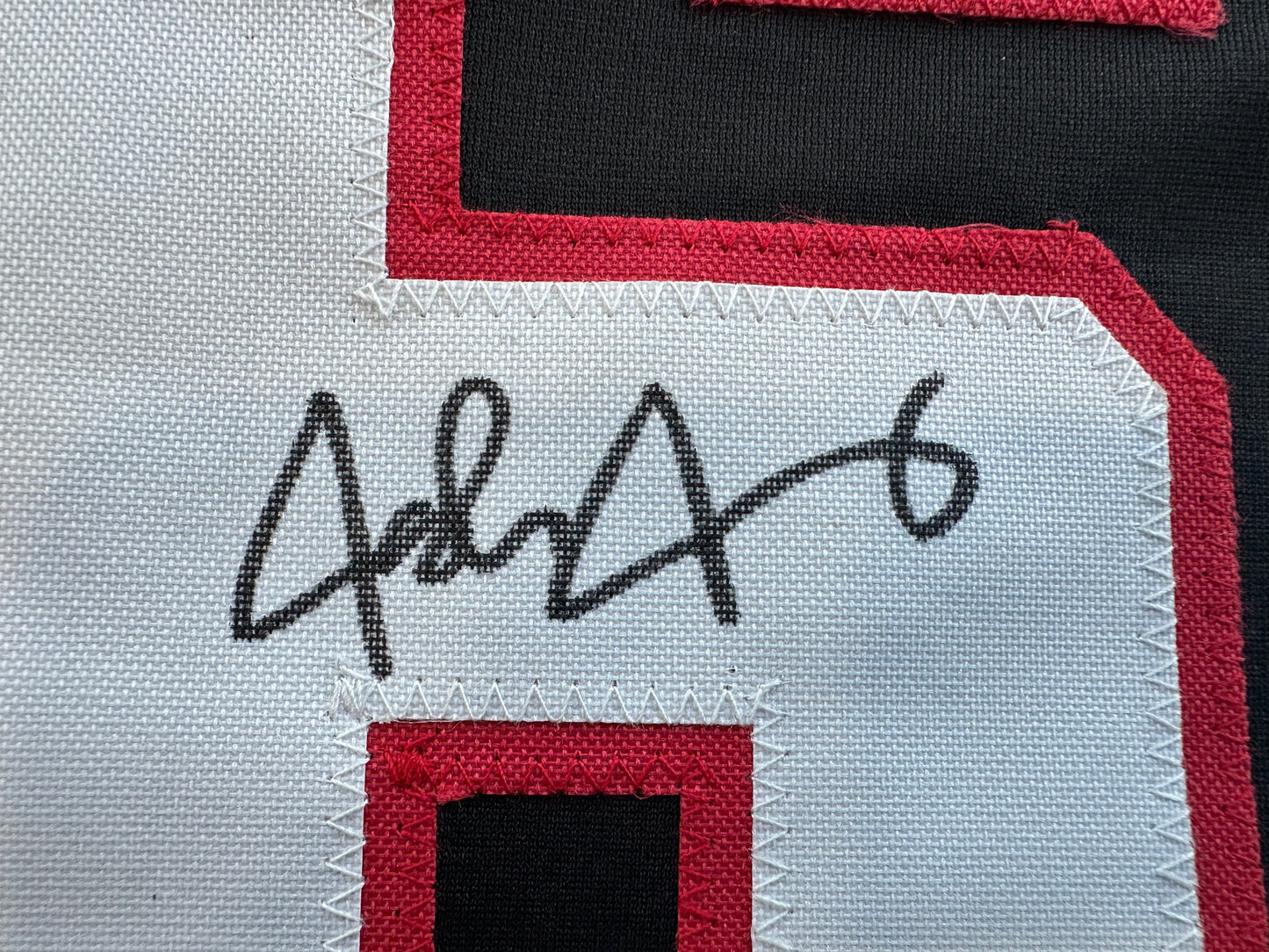 JOSH JUNG SIGNED BLACK TEXAS TECH JERSEY Rangers BAS