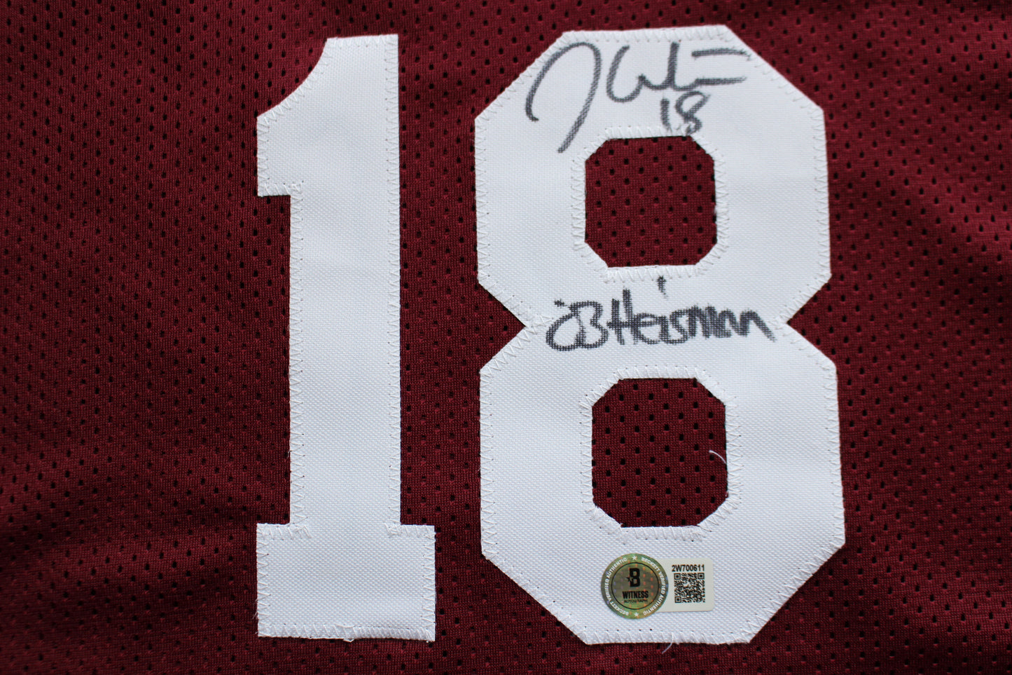 STEVE OWENS BILLY SIMS JASON WHITE SIGNED OKLAHOMA SOONERS JERSEY BAS