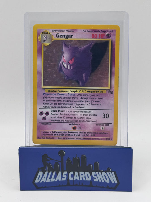1999 Pokemon - Gengar (Holo) - 5/62 Fossil Unlimited MP