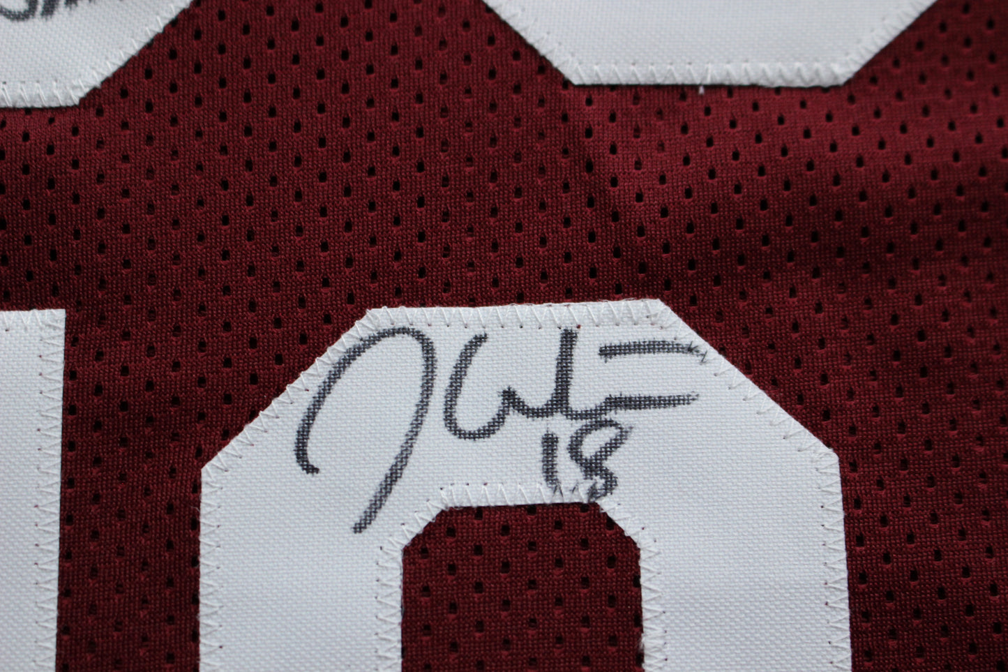 STEVE OWENS BILLY SIMS JASON WHITE SIGNED OKLAHOMA SOONERS JERSEY BAS
