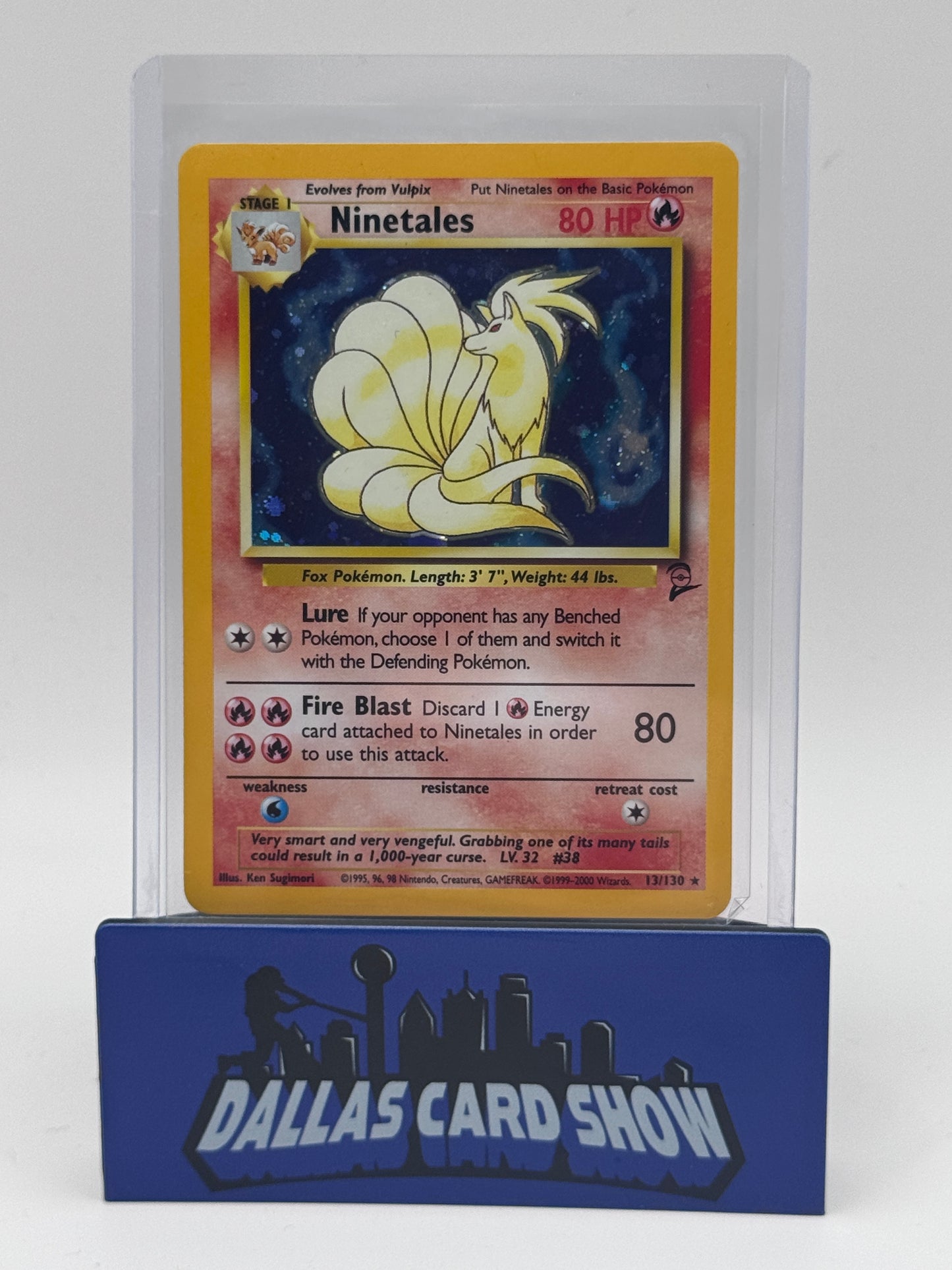 2000 Pokemon - Ninetales (Holo) - 13/130 Base Set 2