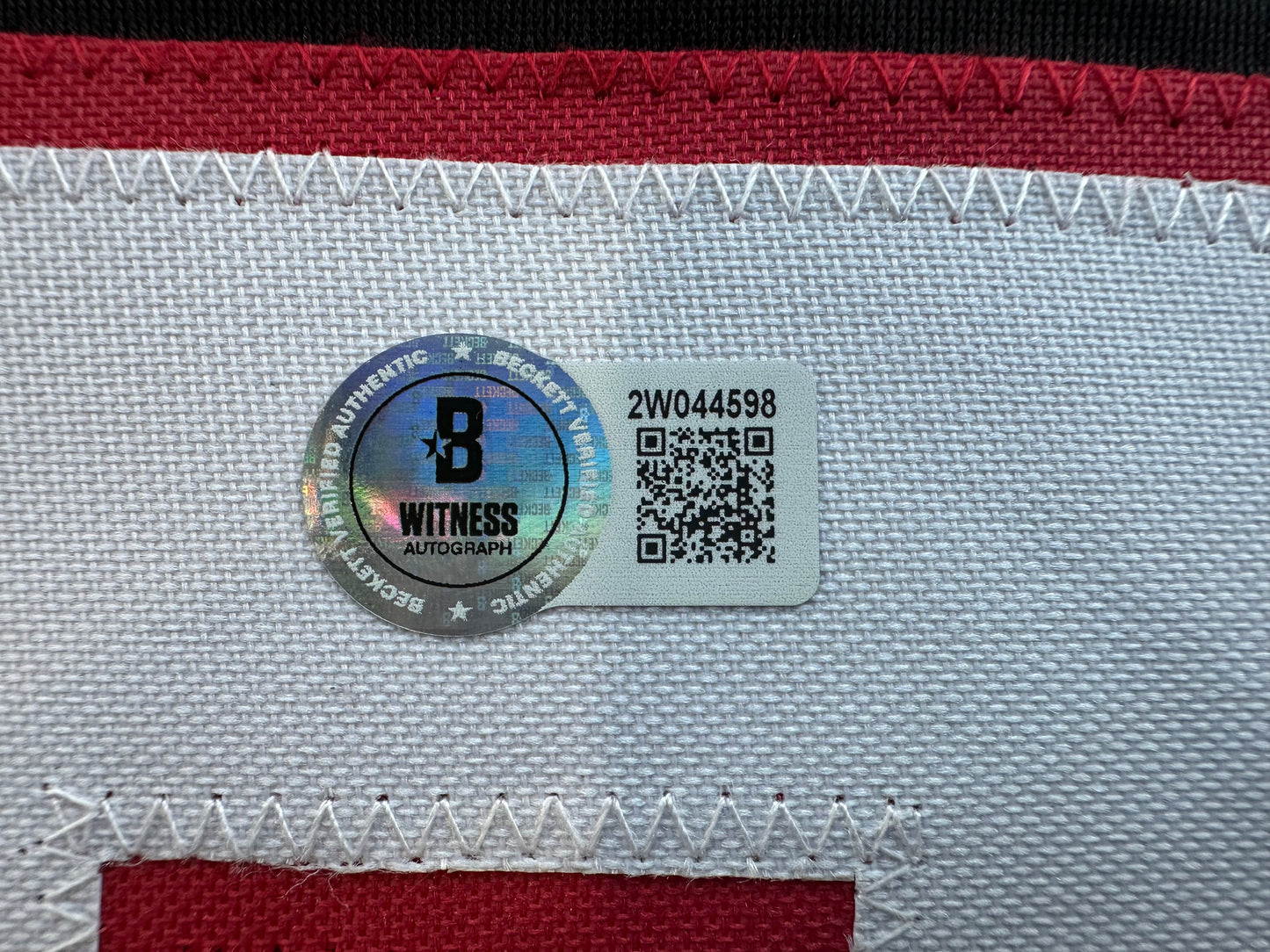 JACE JUNG SIGNED BLACK TEXAS TECH JERSEY Tigers w/ "Guns Up" BAS