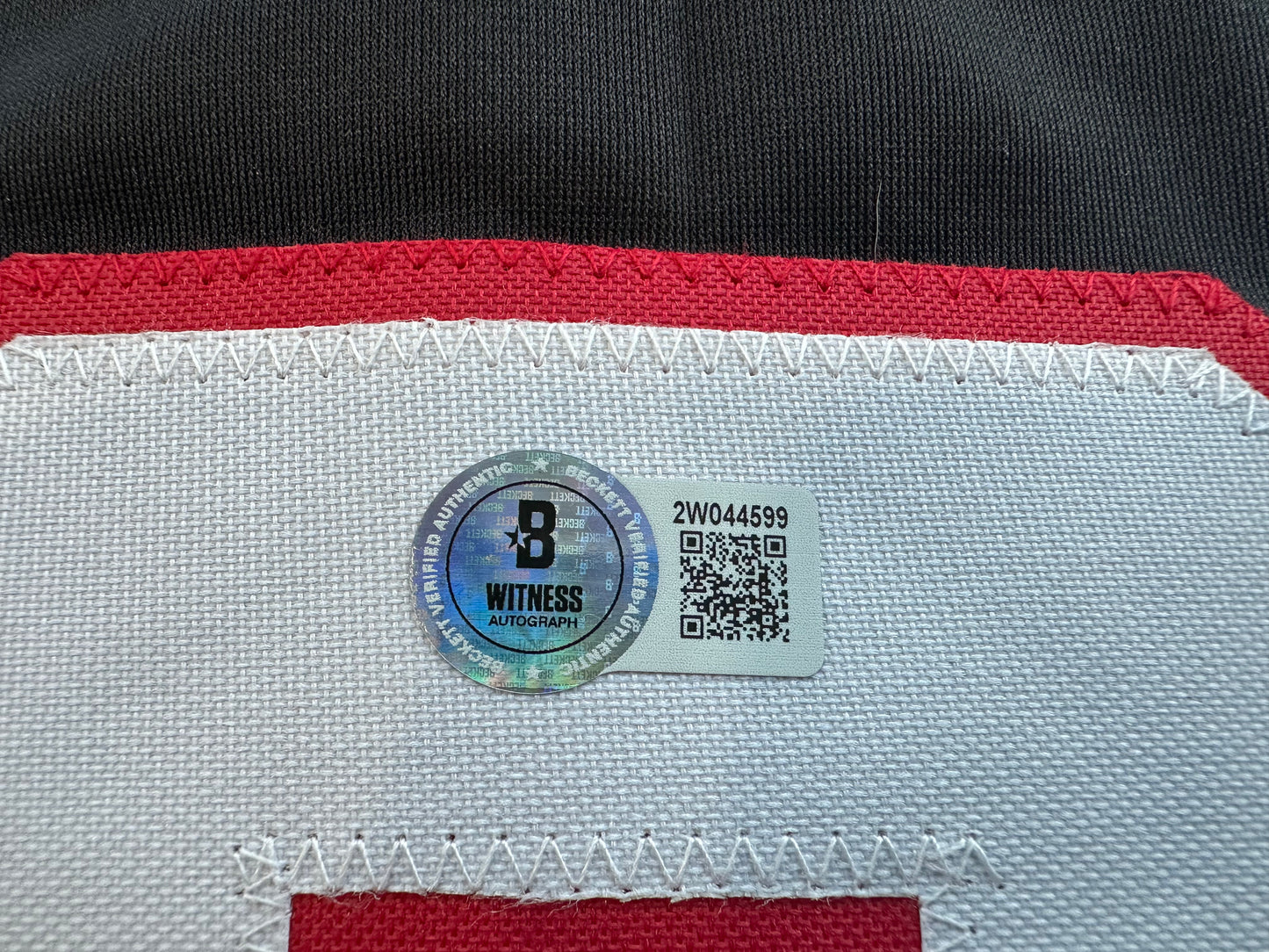 JACE JUNG SIGNED BLACK TEXAS TECH JERSEY Tigers w/ "Guns Up" BAS