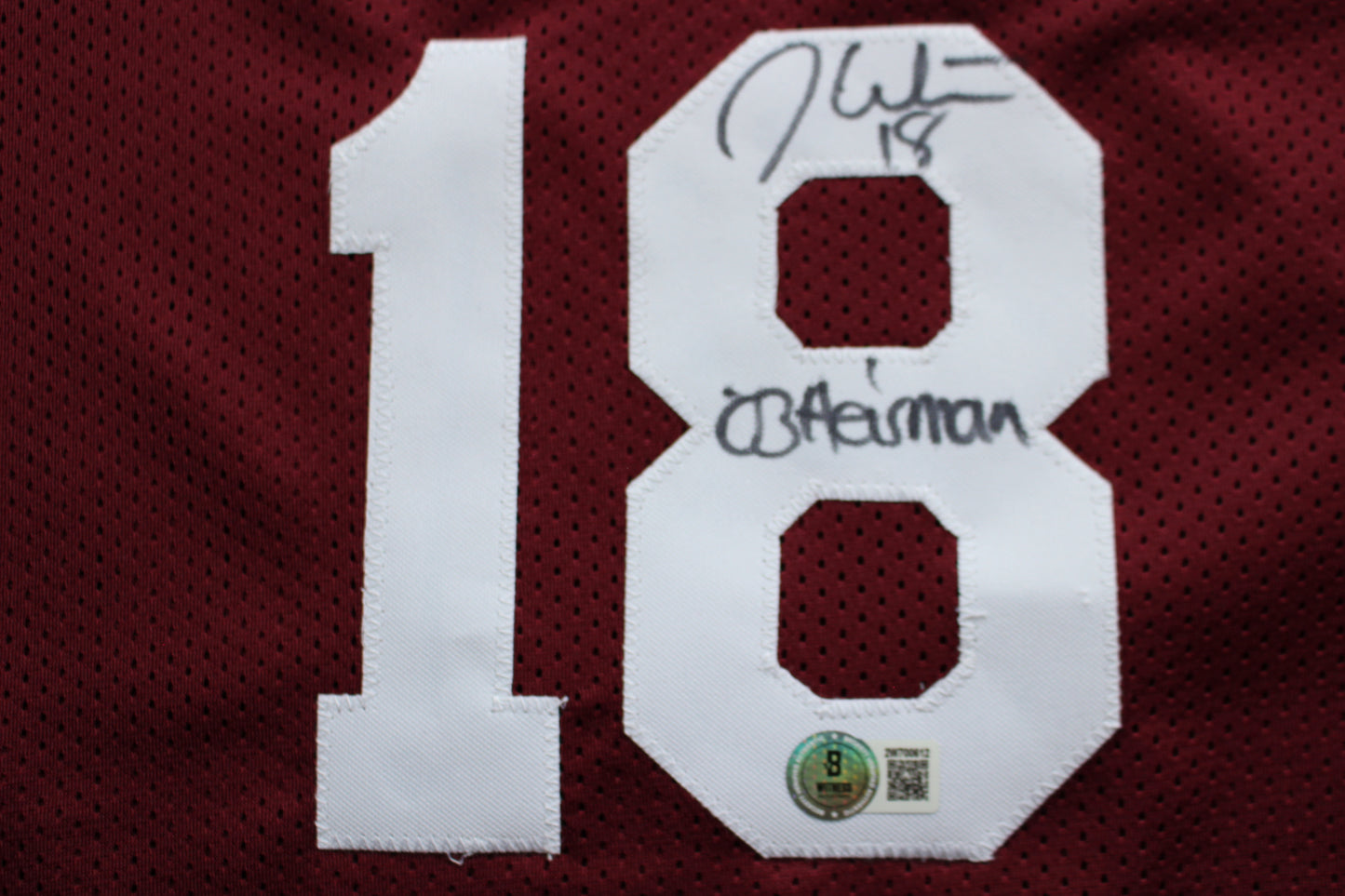 STEVE OWENS BILLY SIMS JASON WHITE SIGNED OKLAHOMA SOONERS JERSEY BAS
