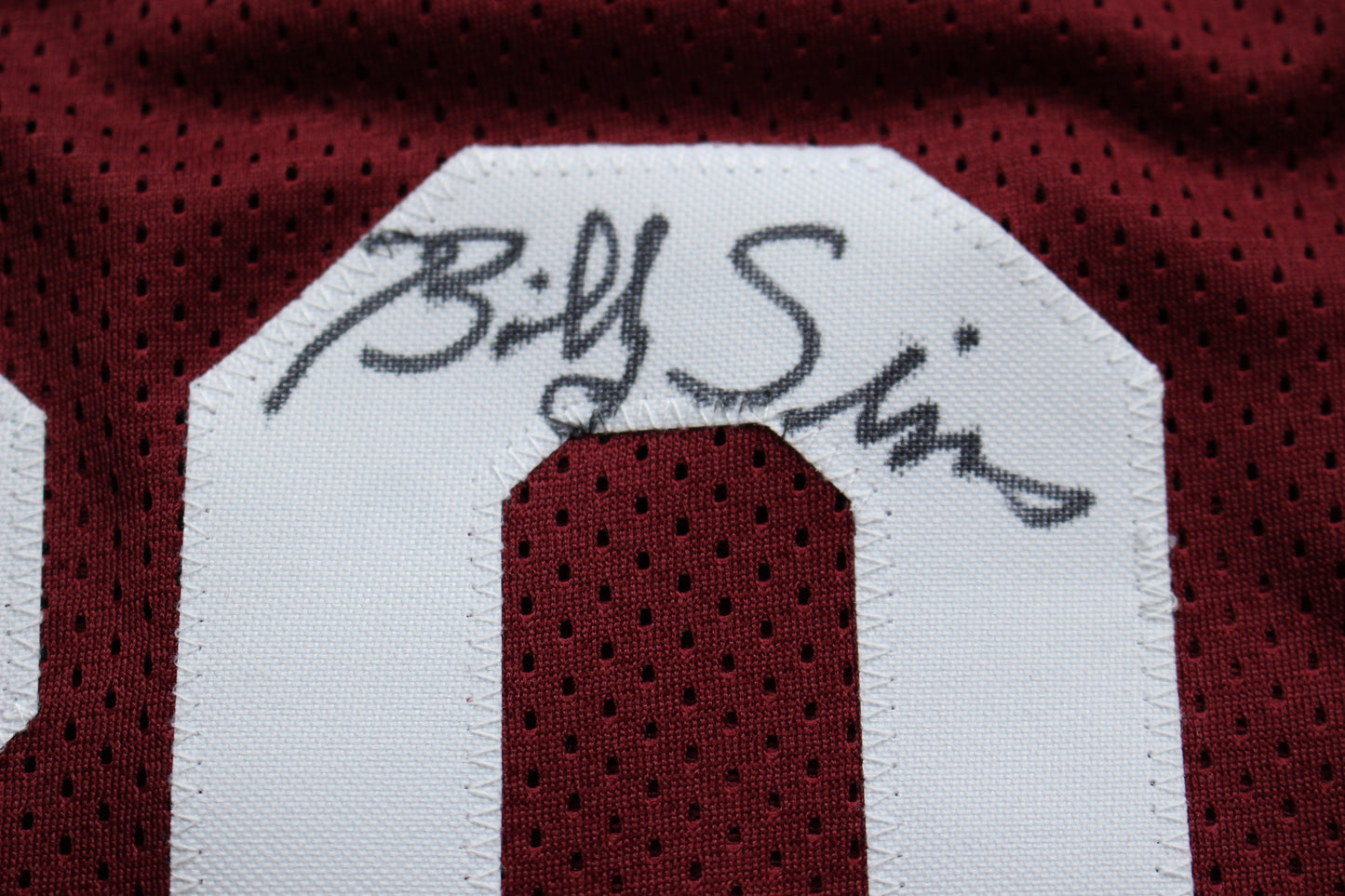 STEVE OWENS BILLY SIMS JASON WHITE SIGNED OKLAHOMA SOONERS JERSEY BAS