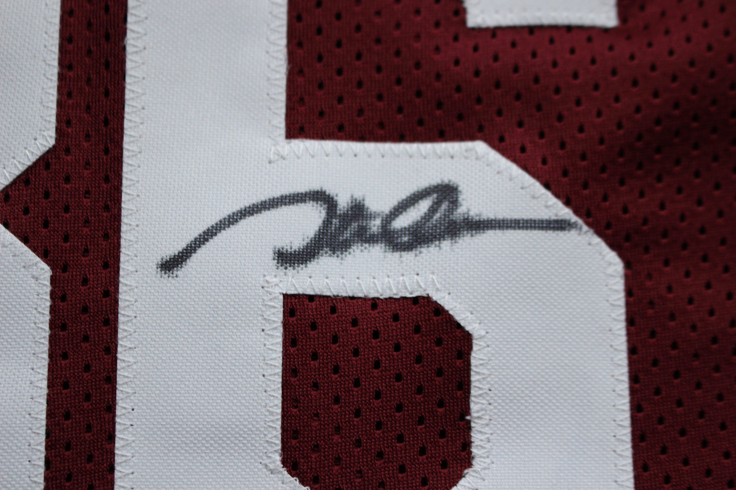 STEVE OWENS BILLY SIMS JASON WHITE SIGNED OKLAHOMA SOONERS JERSEY BAS