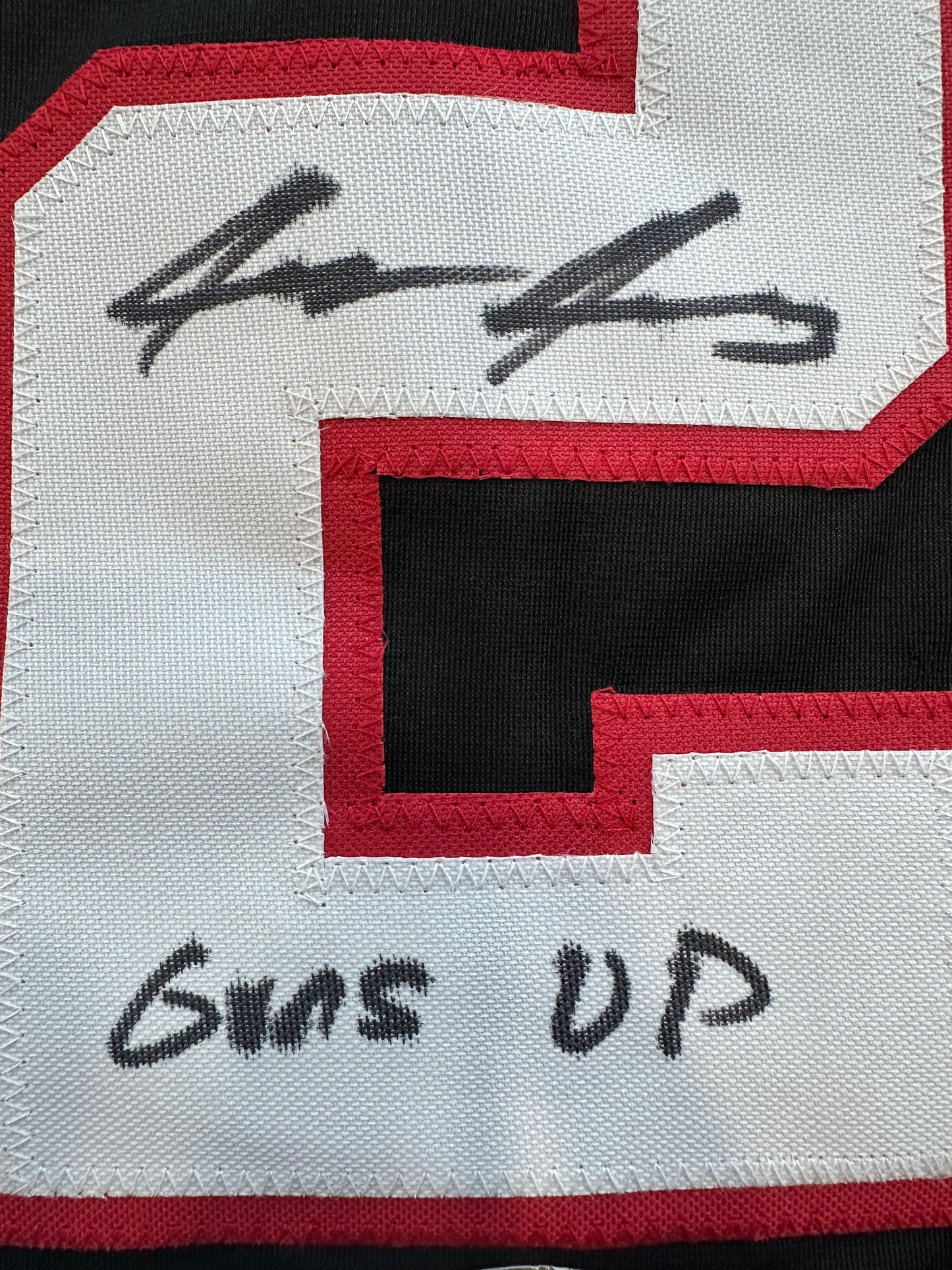 JACE JUNG SIGNED BLACK TEXAS TECH JERSEY Tigers w/ "Guns Up" BAS