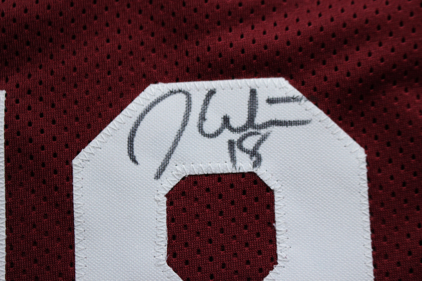 STEVE OWENS BILLY SIMS JASON WHITE SIGNED OKLAHOMA SOONERS JERSEY BAS