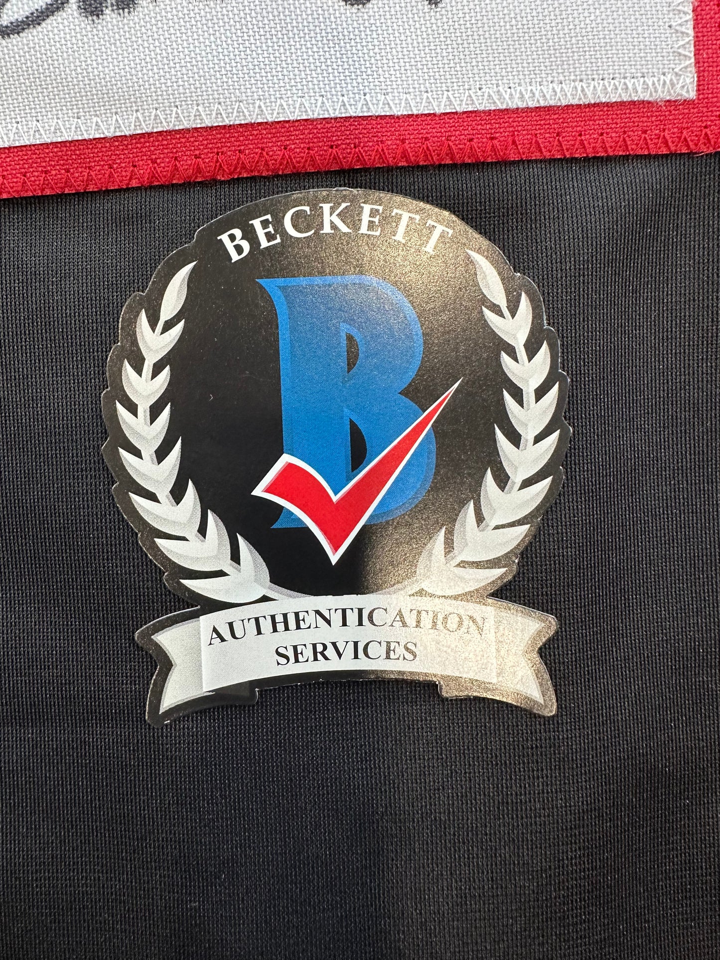 JACE JUNG SIGNED BLACK TEXAS TECH JERSEY Tigers w/ "Guns Up" BAS