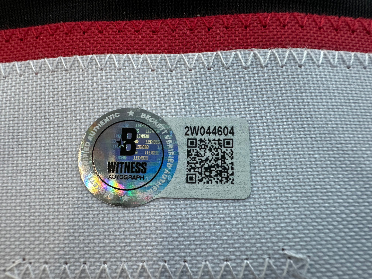 JACE JUNG SIGNED BLACK TEXAS TECH JERSEY w/ "Wreck 'Em" Tigers BAS