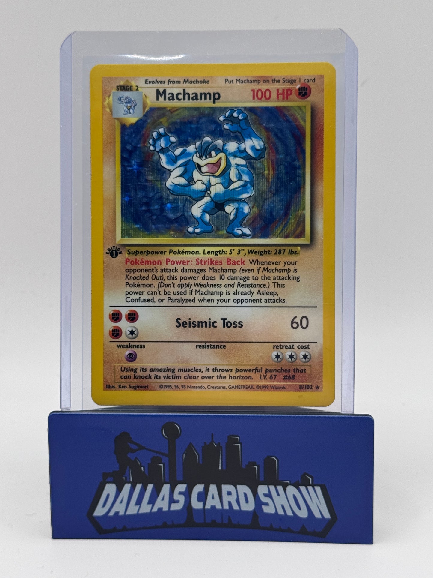 1999 Pokemon - Machamp (Holo) - 8/102 Deck Exclusive