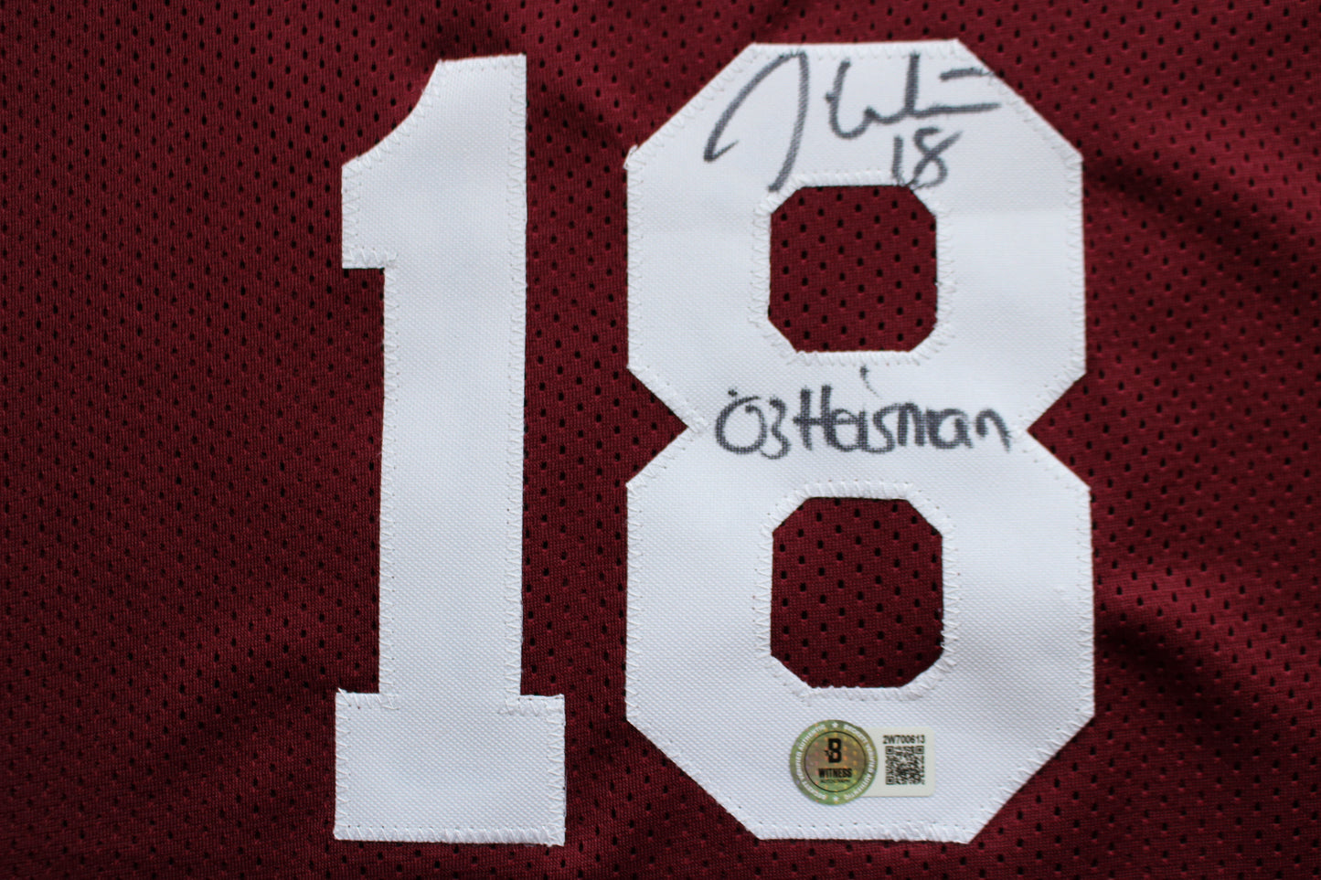 STEVE OWENS BILLY SIMS JASON WHITE SIGNED OKLAHOMA SOONERS JERSEY BAS