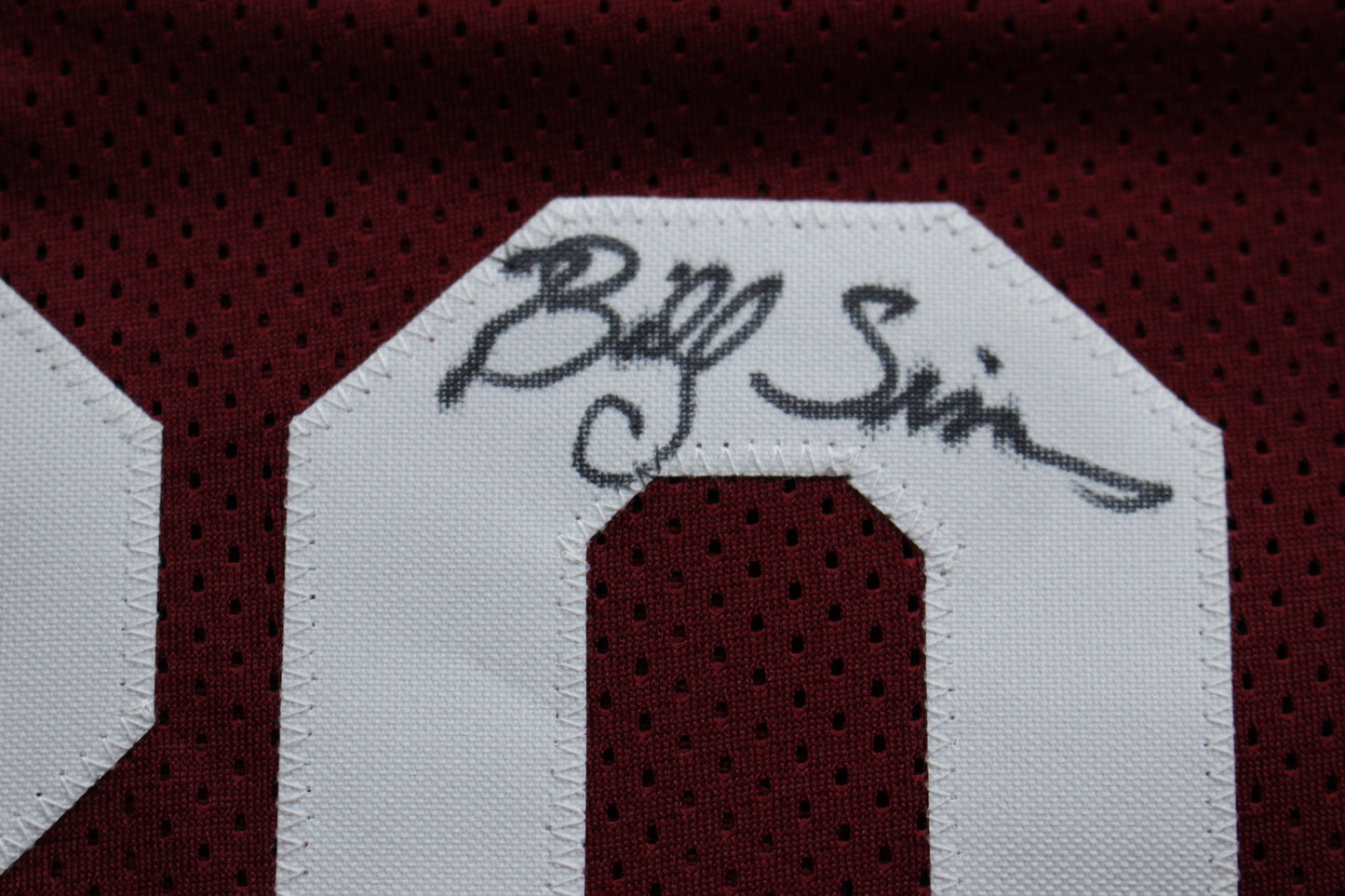 STEVE OWENS BILLY SIMS JASON WHITE SIGNED OKLAHOMA SOONERS JERSEY BAS