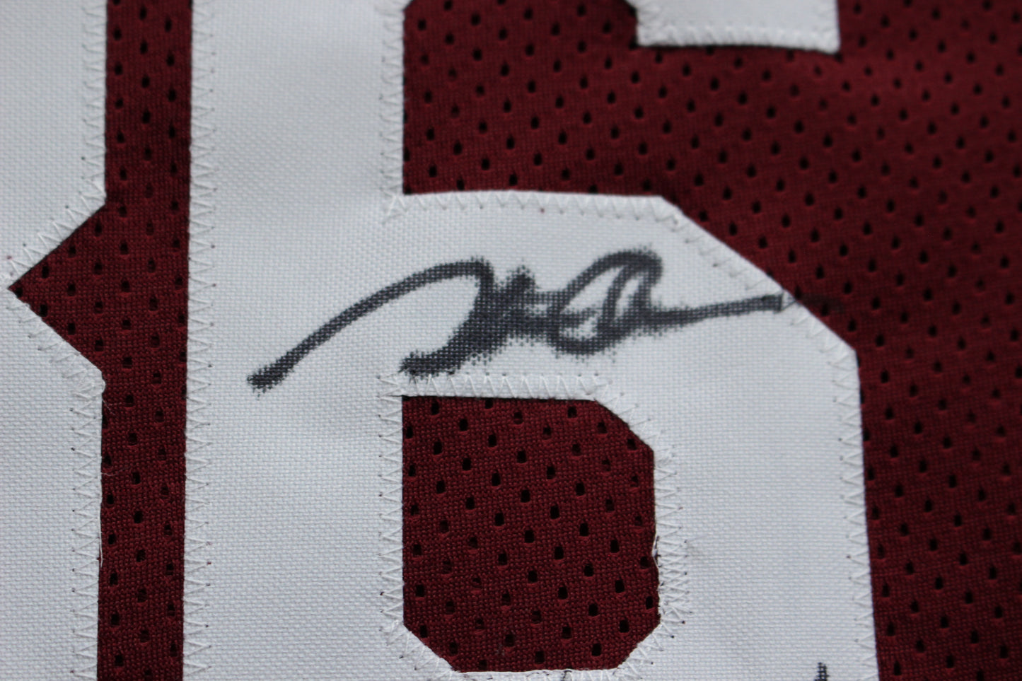 STEVE OWENS BILLY SIMS JASON WHITE SIGNED OKLAHOMA SOONERS JERSEY BAS