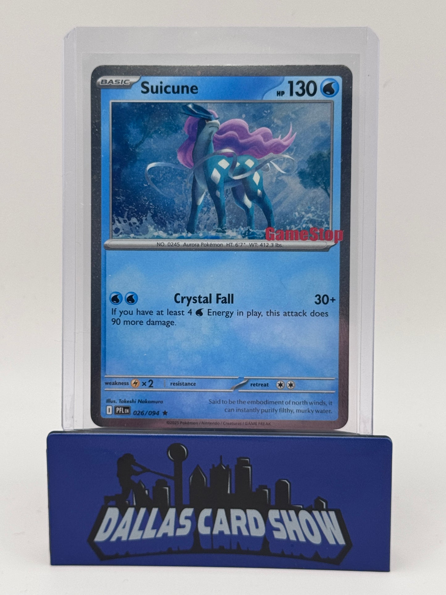 2025 Pokemon - Suicune (Cosmos Holo) - 026/094 Gamestop Exclusive