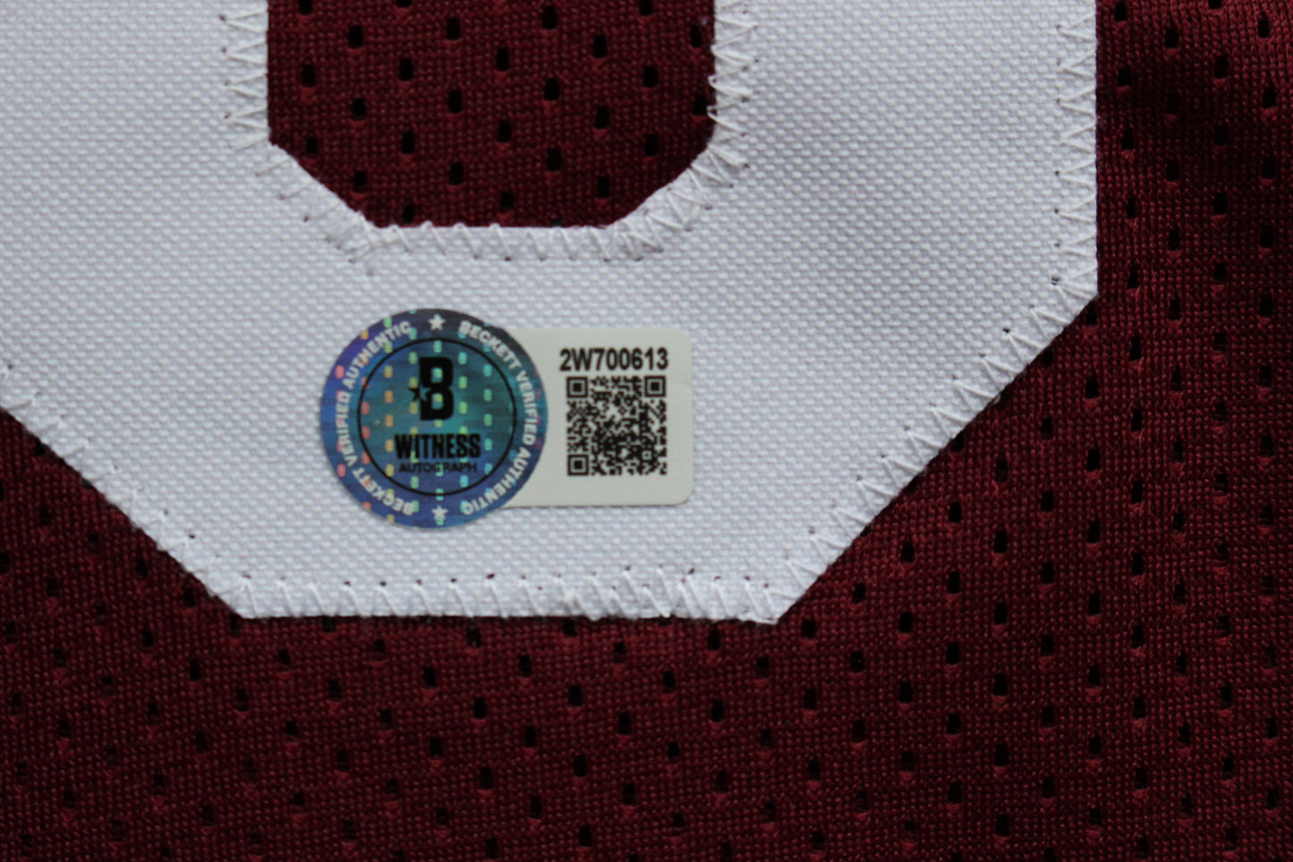 STEVE OWENS BILLY SIMS JASON WHITE SIGNED OKLAHOMA SOONERS JERSEY BAS