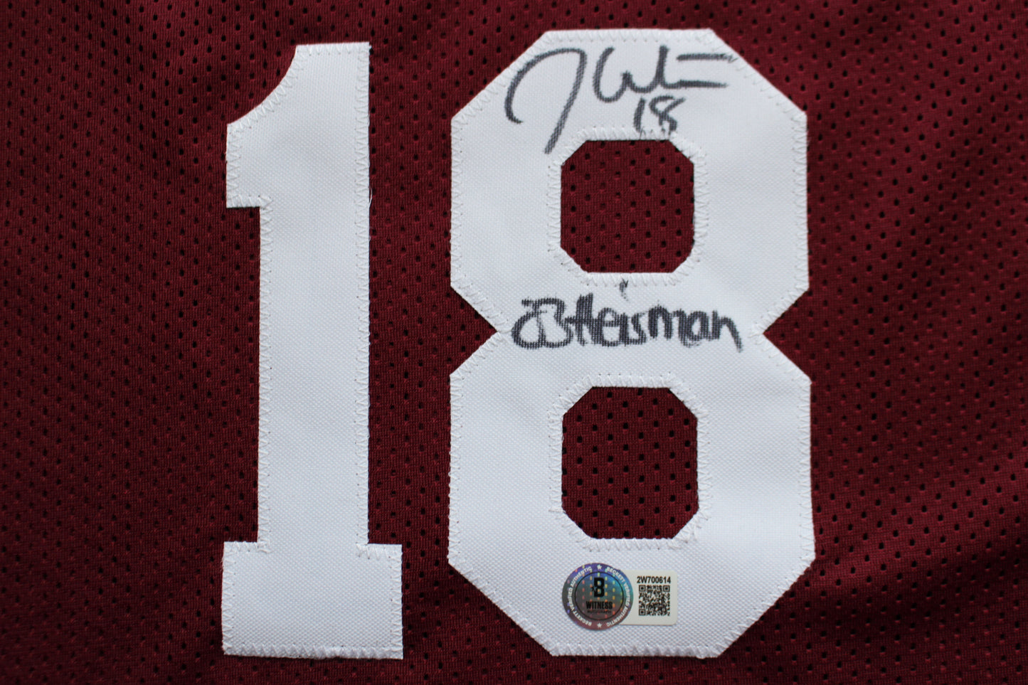 STEVE OWENS BILLY SIMS JASON WHITE SIGNED OKLAHOMA SOONERS JERSEY BAS