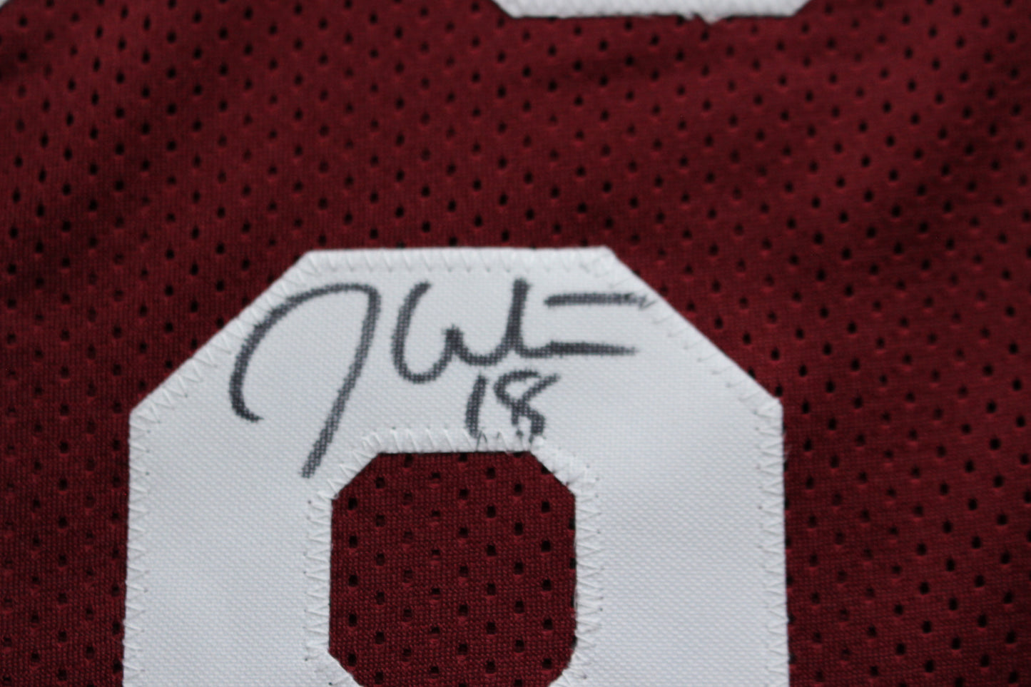 STEVE OWENS BILLY SIMS JASON WHITE SIGNED OKLAHOMA SOONERS JERSEY BAS