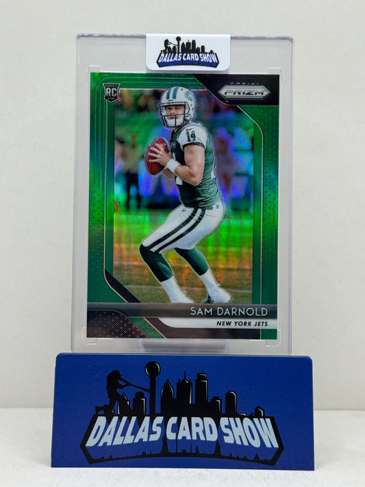 2018 Panini Prizm #203 Sam Darnold Green Prizm Rookie RC