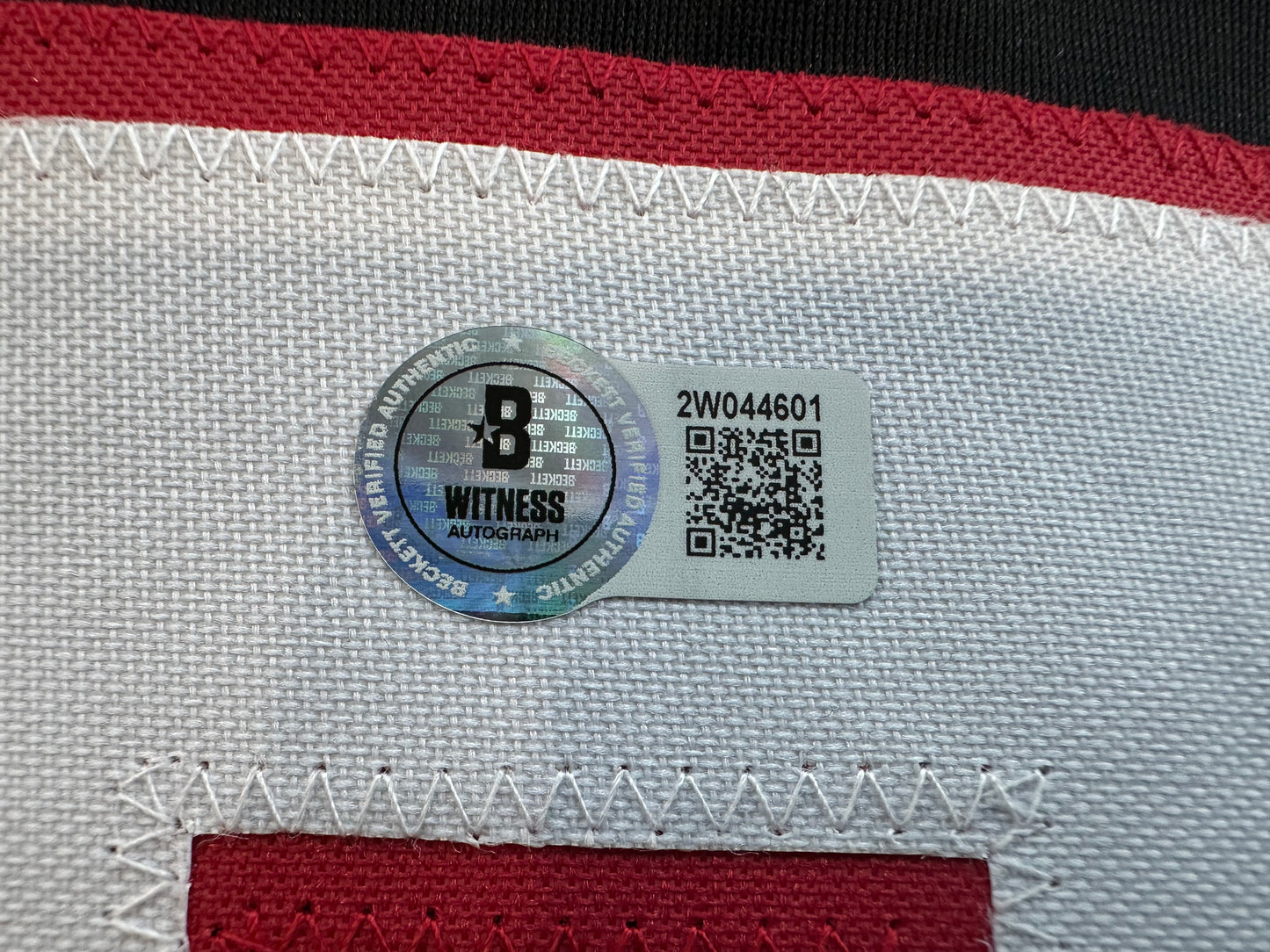 JACE JUNG SIGNED BLACK TEXAS TECH JERSEY w/ "Wreck 'Em" Tigers BAS