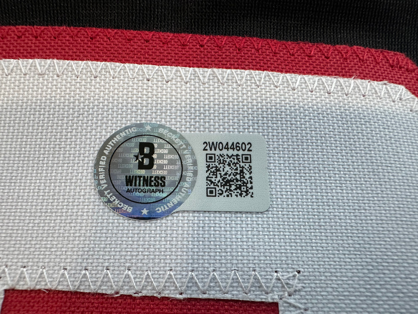 JACE JUNG SIGNED BLACK TEXAS TECH JERSEY w/ "Wreck 'Em" Tigers BAS