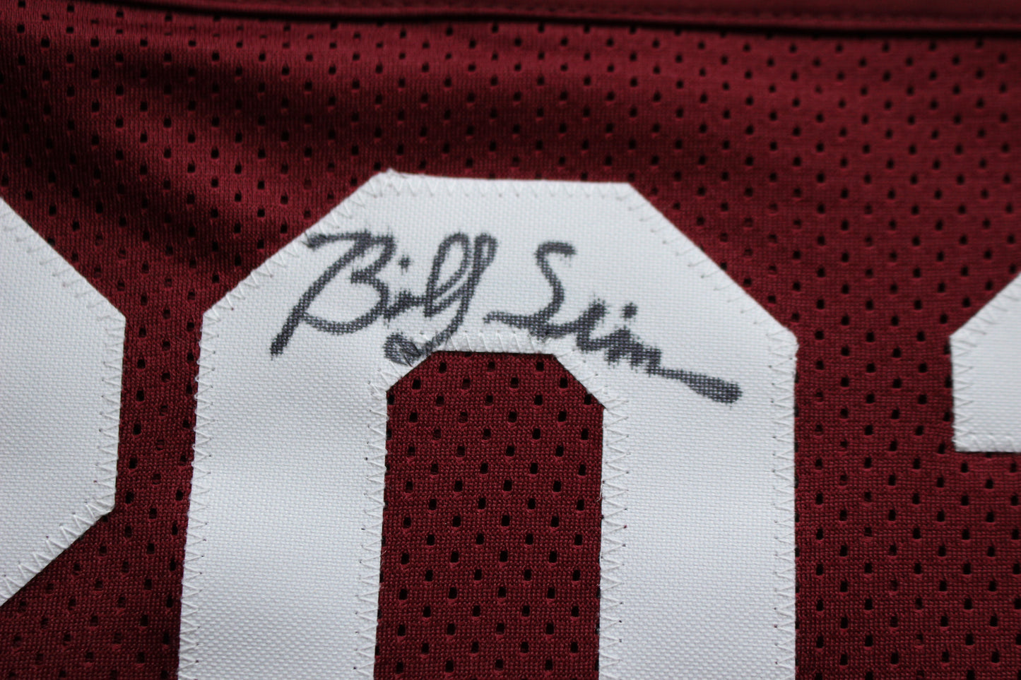STEVE OWENS BILLY SIMS JASON WHITE SIGNED OKLAHOMA SOONERS JERSEY BAS