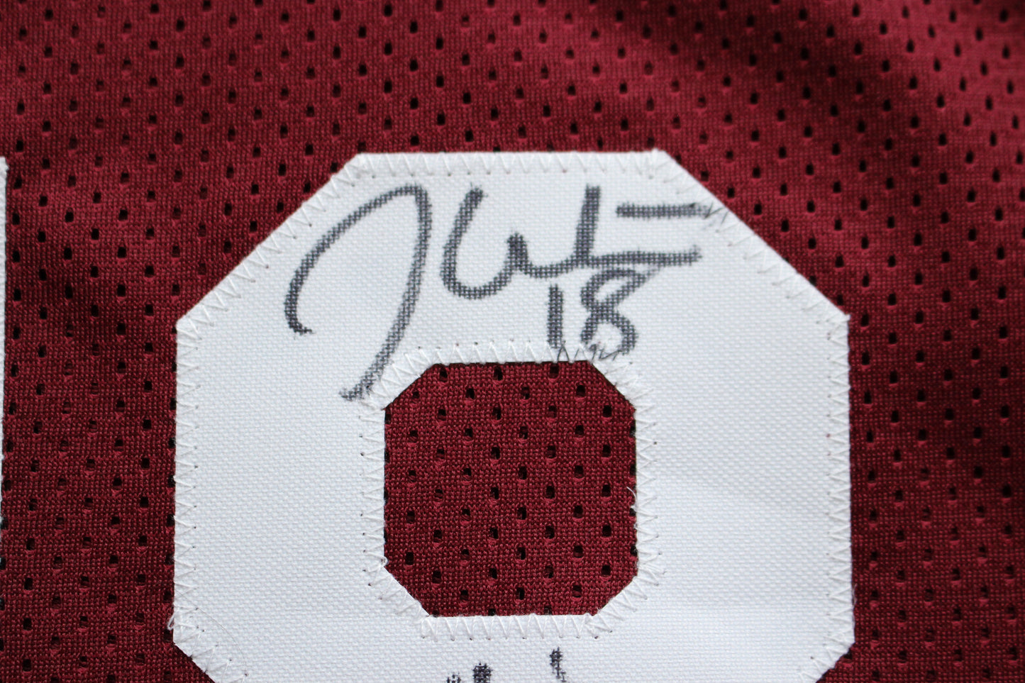 STEVE OWENS BILLY SIMS JASON WHITE SIGNED OKLAHOMA SOONERS JERSEY BAS