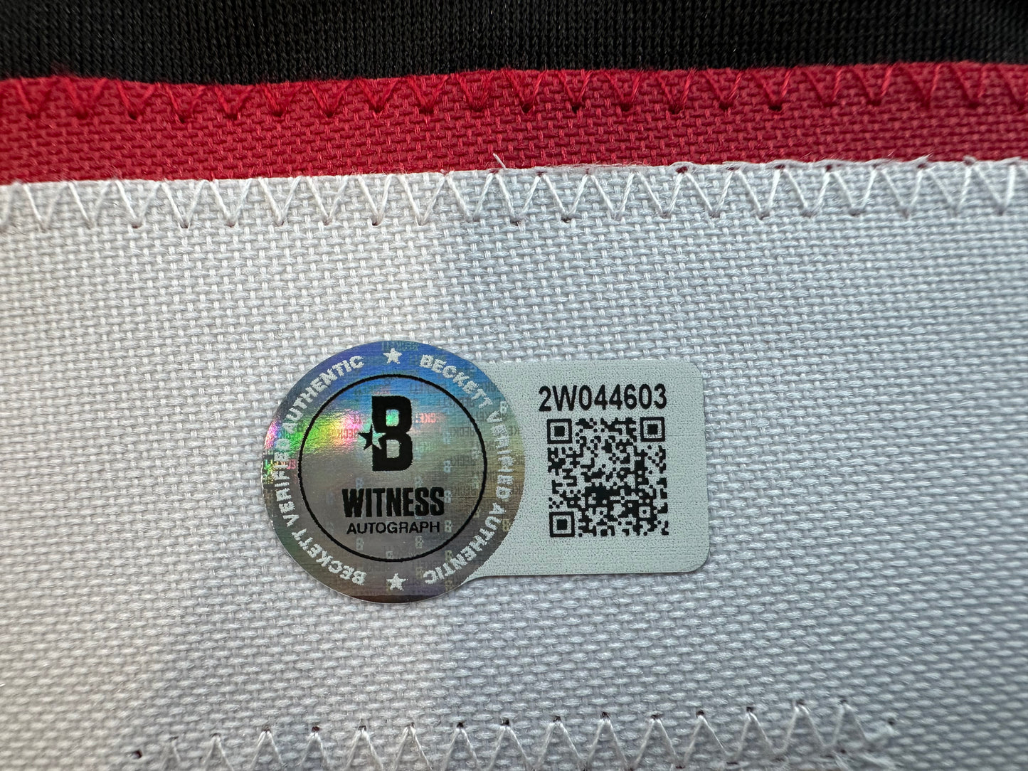 JACE JUNG SIGNED BLACK TEXAS TECH JERSEY w/ "Wreck 'Em" Tigers BAS