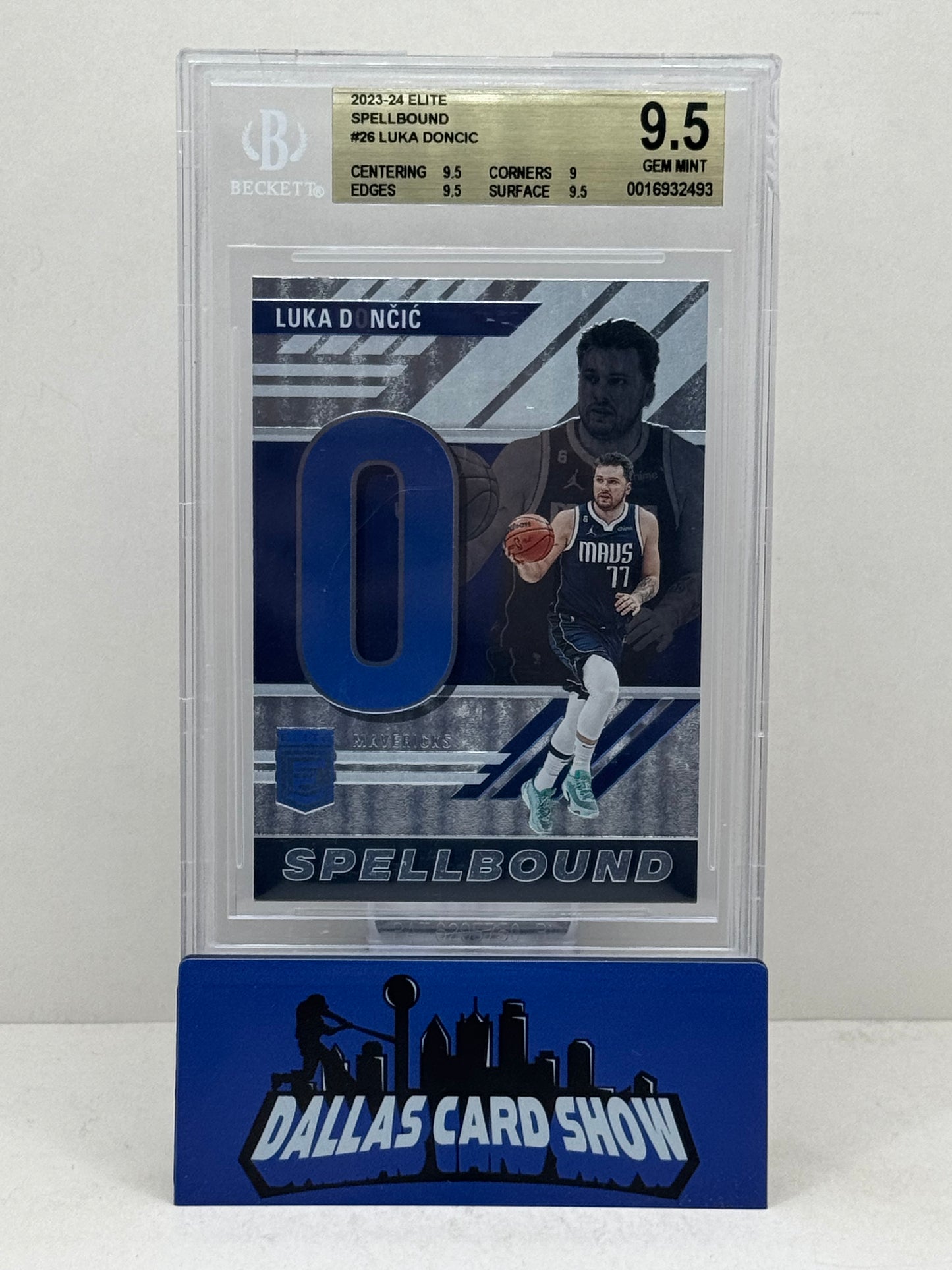 2023-24 Elite #26 Luka Doncic Spellbound BGS 9.5
