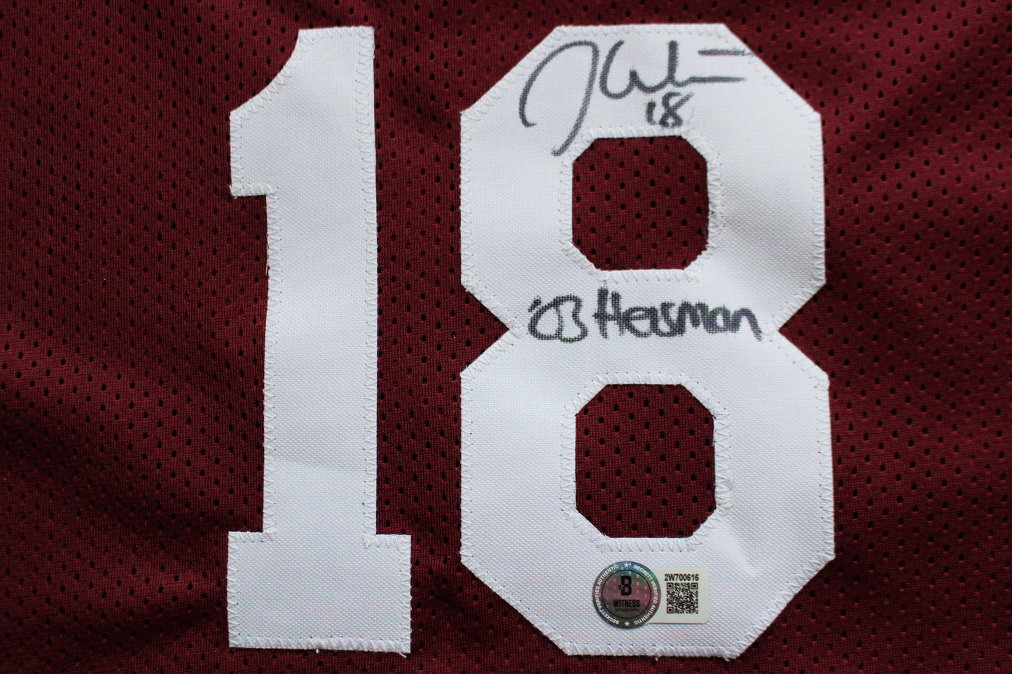 STEVE OWENS BILLY SIMS JASON WHITE SIGNED OKLAHOMA SOONERS JERSEY BAS