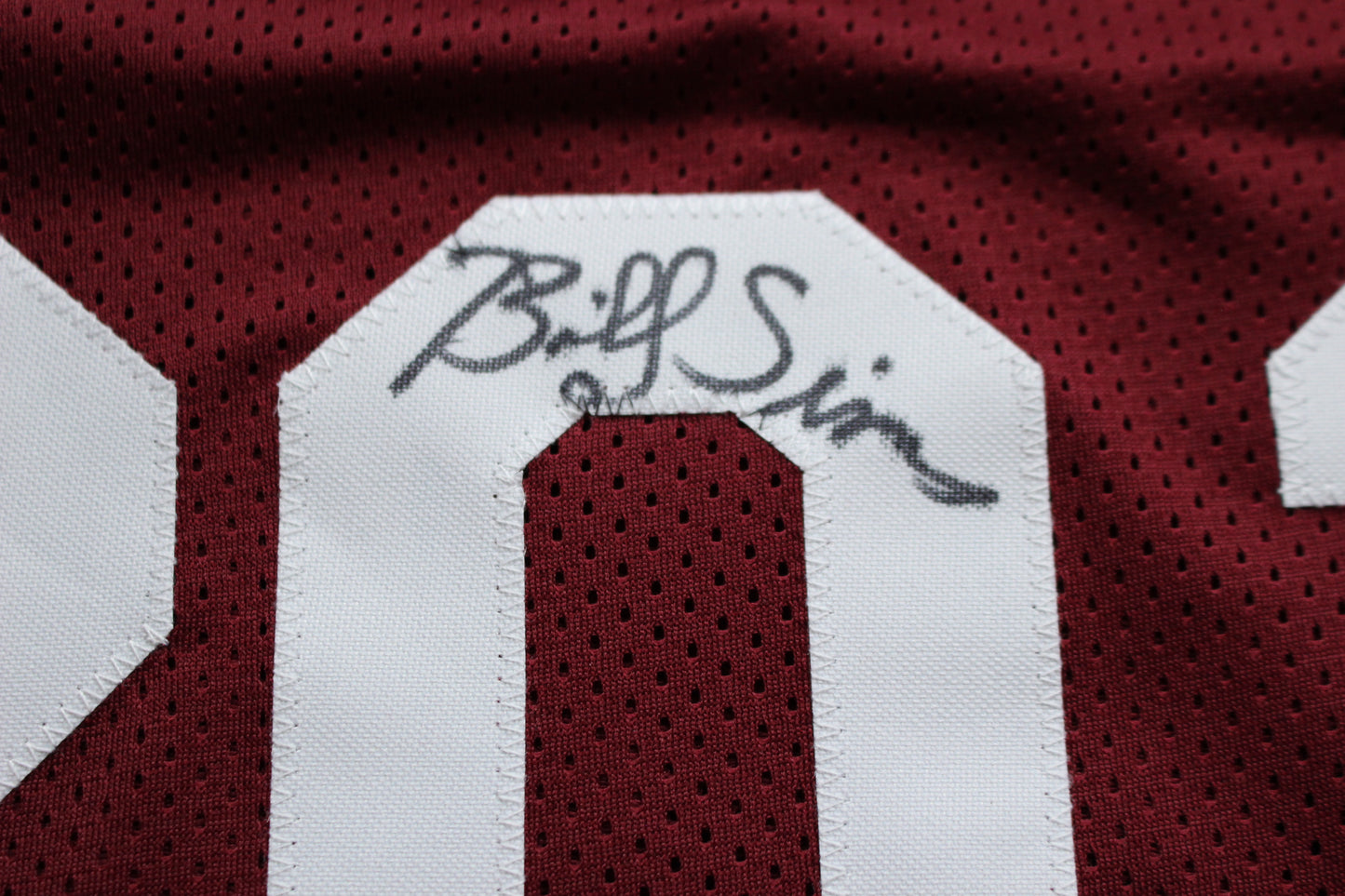 STEVE OWENS BILLY SIMS JASON WHITE SIGNED OKLAHOMA SOONERS JERSEY BAS