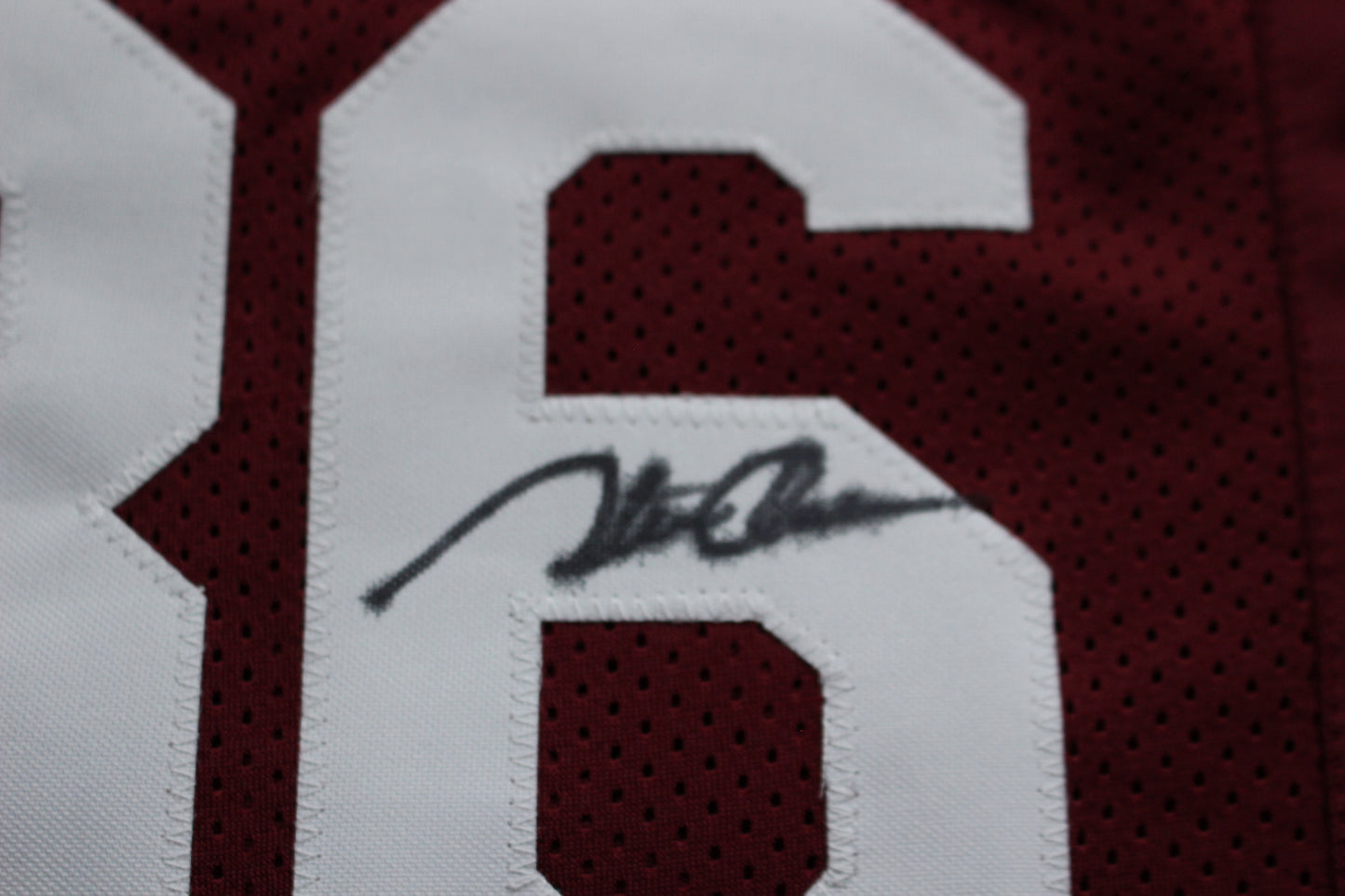 STEVE OWENS BILLY SIMS JASON WHITE SIGNED OKLAHOMA SOONERS JERSEY BAS