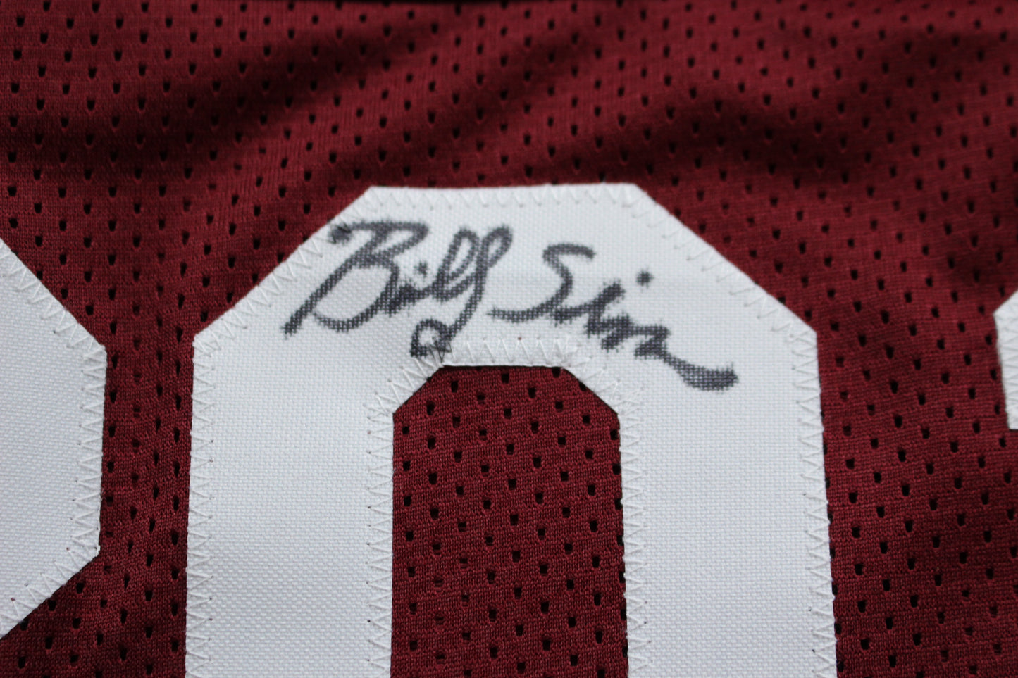 STEVE OWENS BILLY SIMS JASON WHITE SIGNED OKLAHOMA SOONERS JERSEY BAS