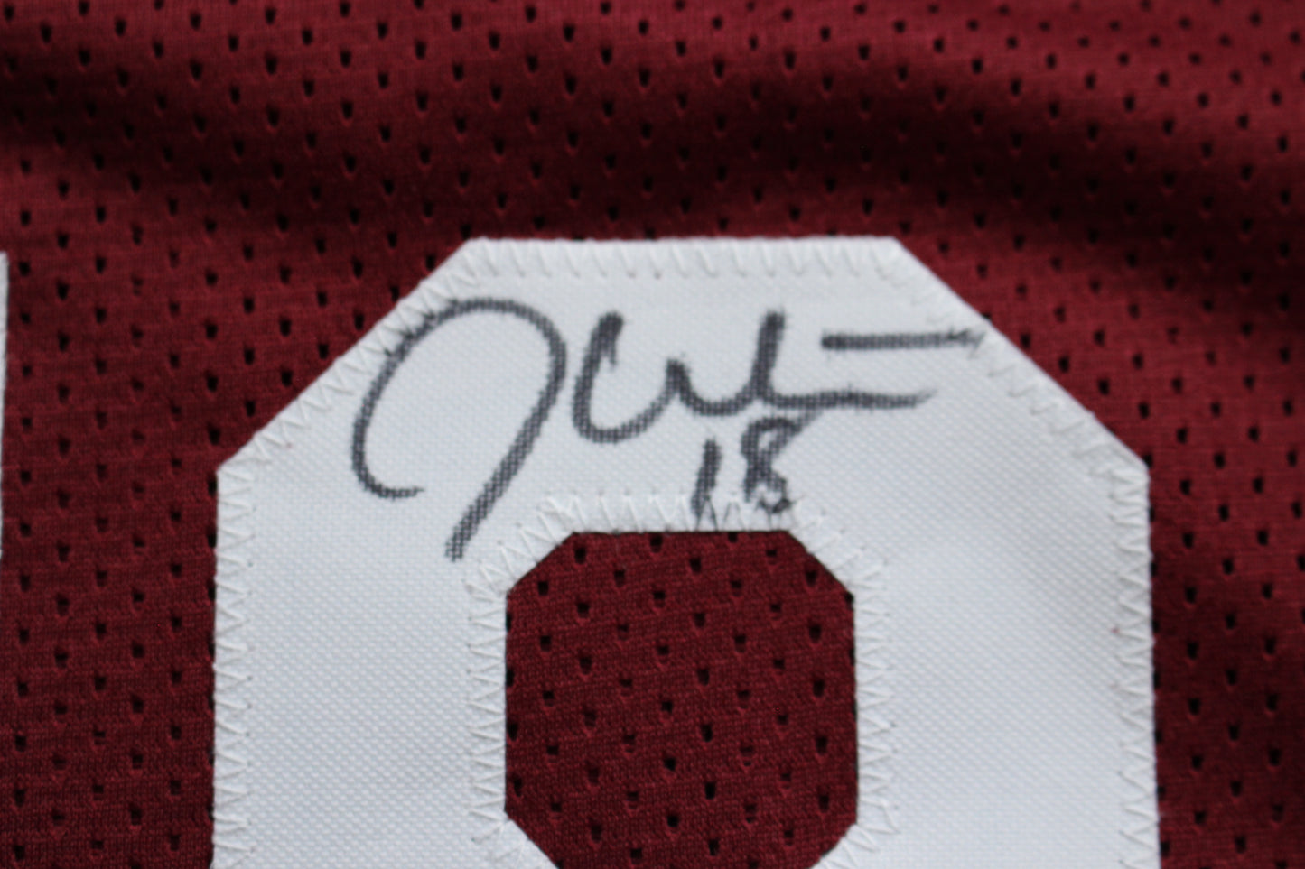 STEVE OWENS BILLY SIMS JASON WHITE SIGNED OKLAHOMA SOONERS JERSEY BAS