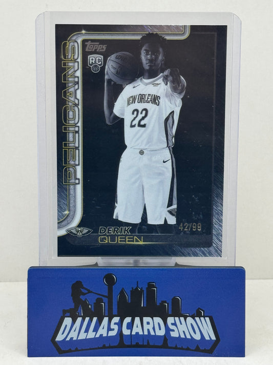 2025-26 Topps NBA Derik Queen Blackout Exclusive /99 RC SSP Black Friday Rookie