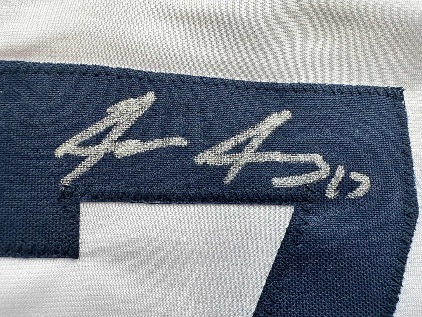 JACE JUNG SIGNED WHITE DETROIT TIGERS JERSEY Texas Tech BAS